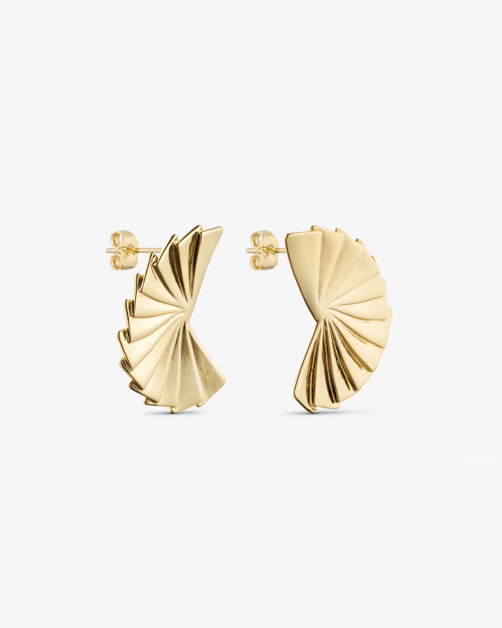 Vega Studs - 18 karats guldpläterade