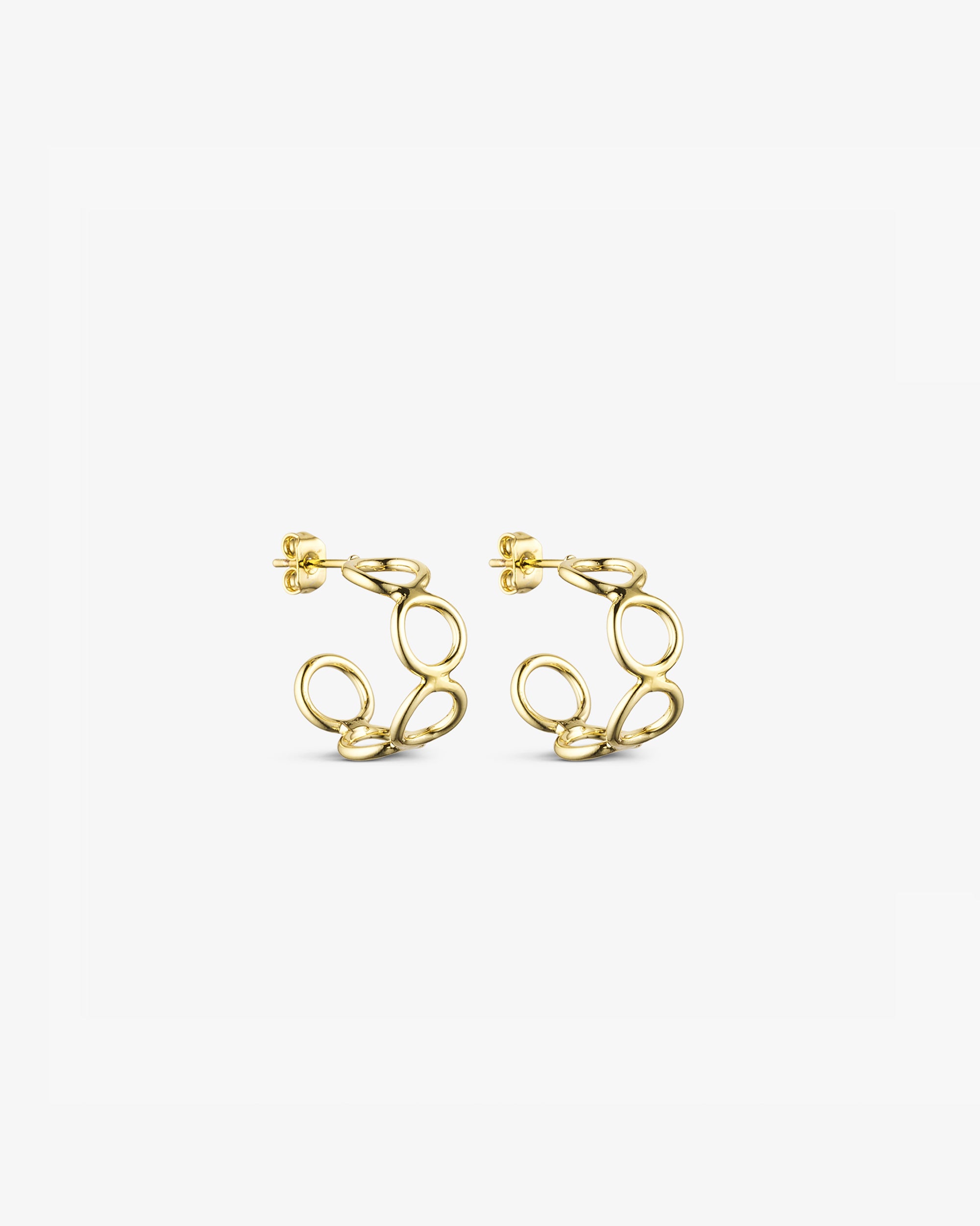 Vega Stud Earrings - 18 carat gold plated