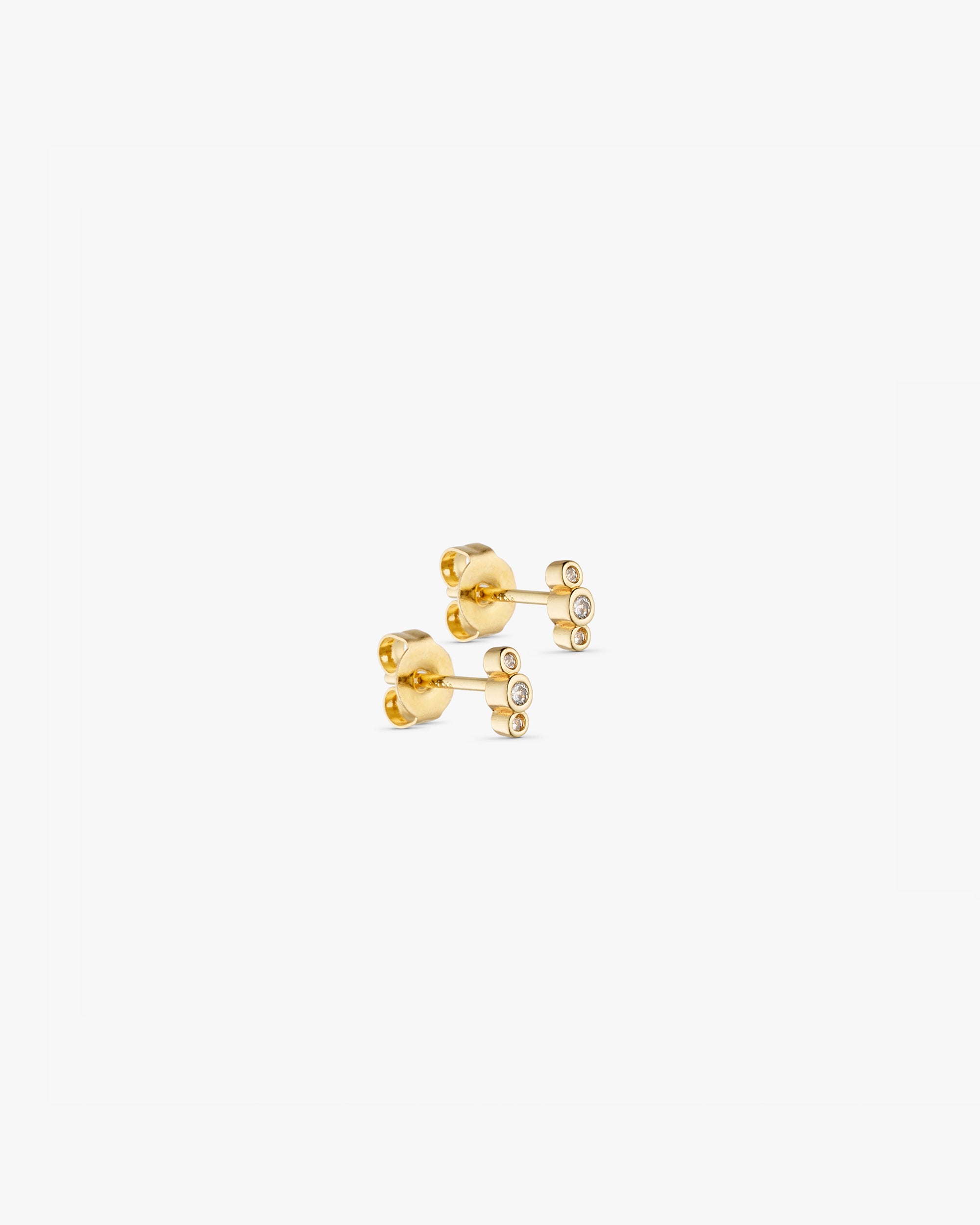 Elin Ørestikkere - Zirkonia - 18 karat forgyldt