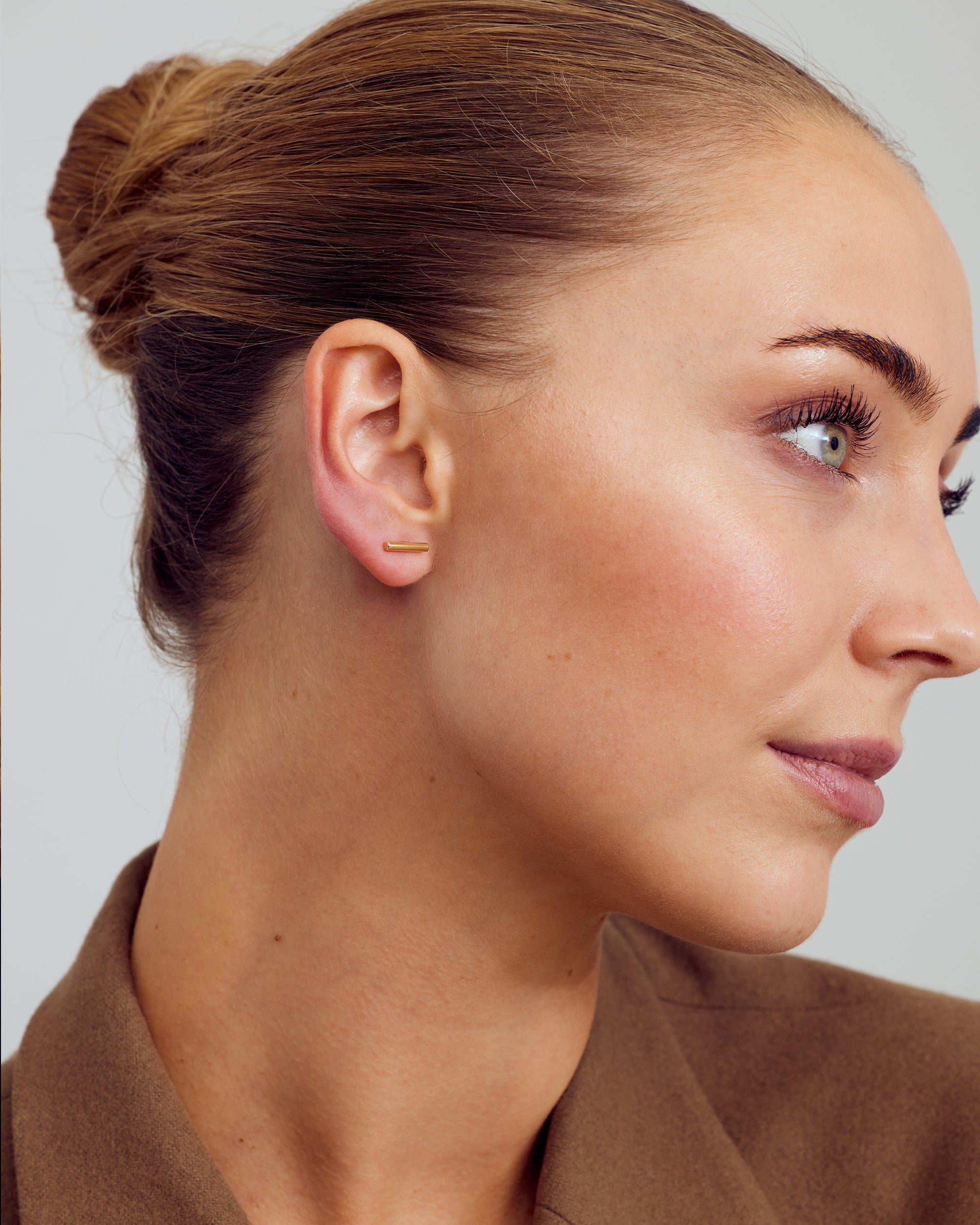 Fiona Stud Earrings - 18 carat gold plated