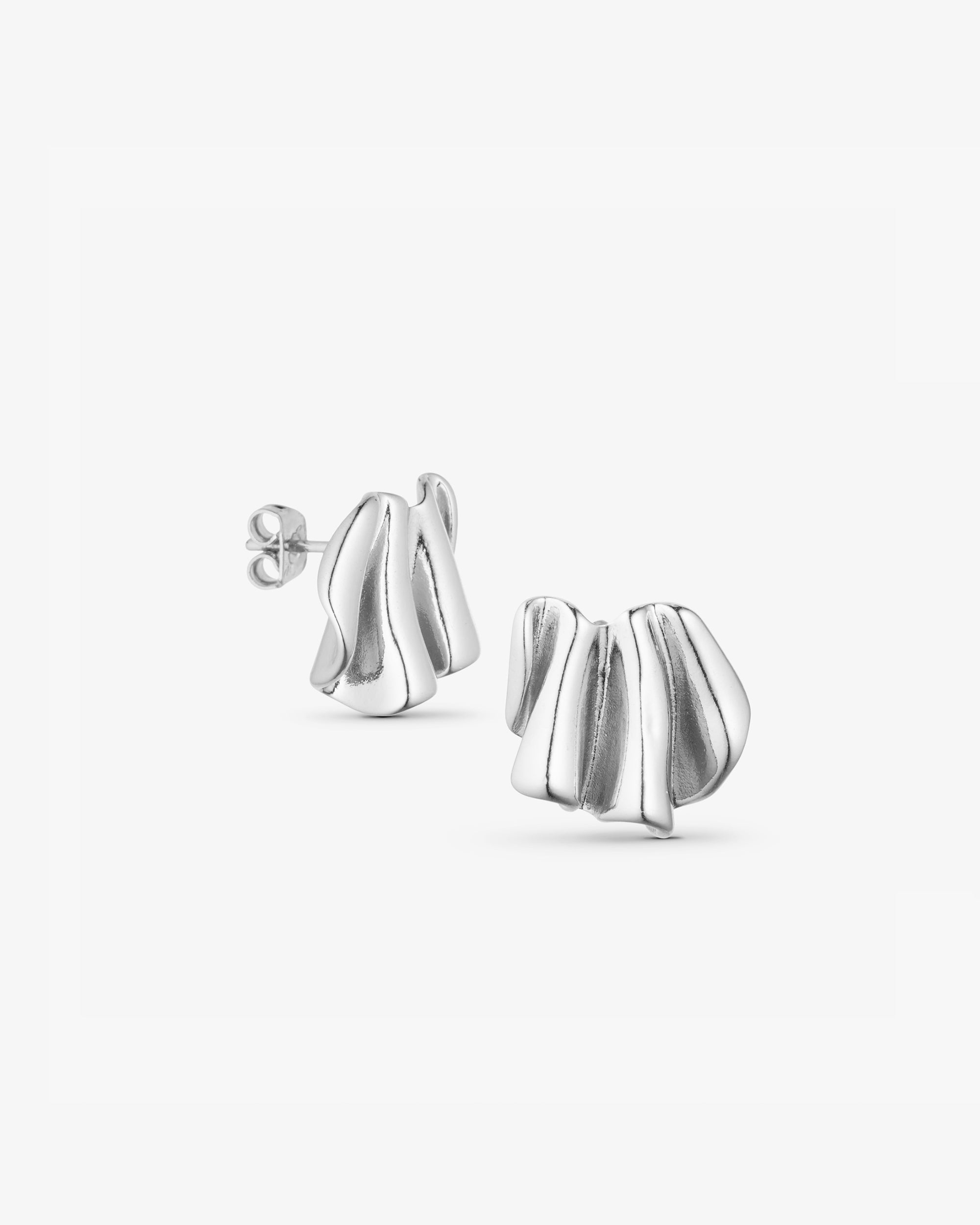 Vega Stud Earrings - 18 carat gold plated