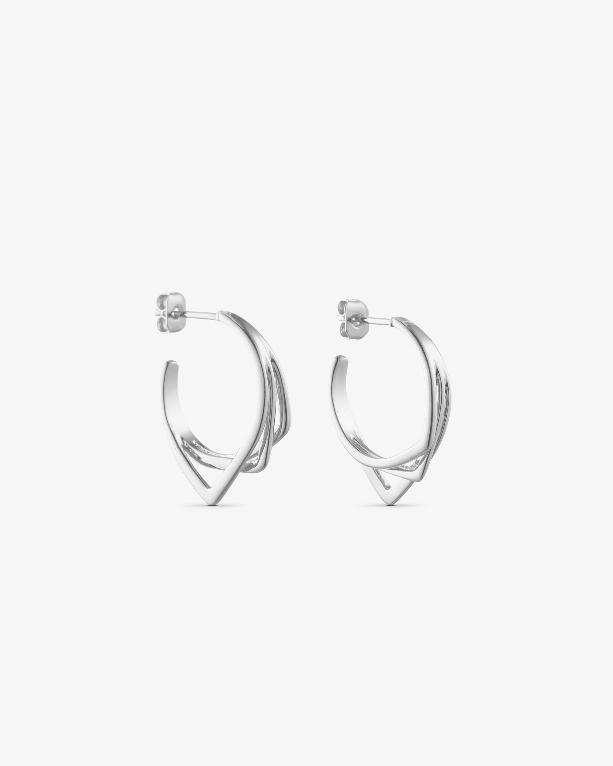 Gry Øreringe - Sølvbelagt