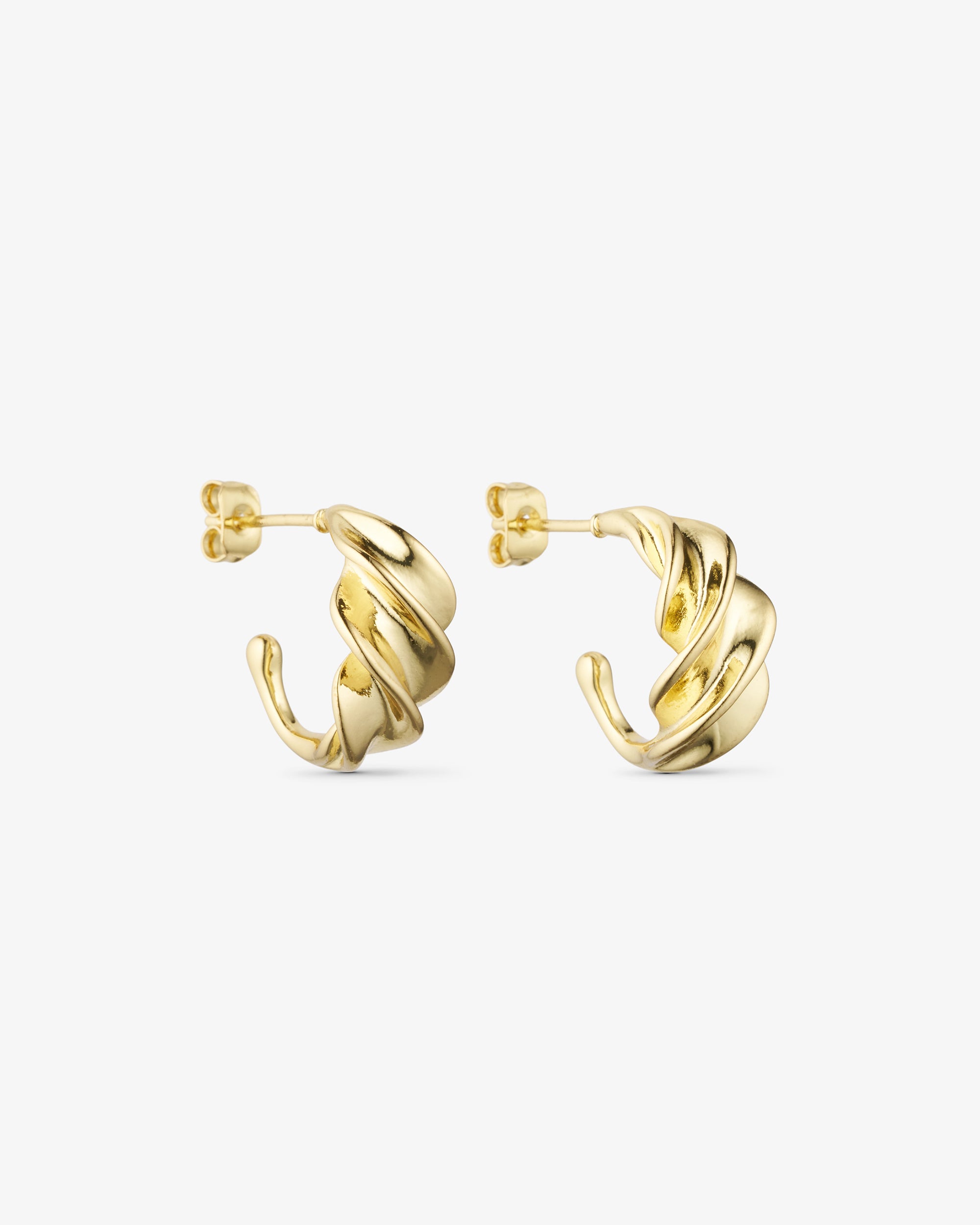 Vega Stud Earrings - 18 carat gold plated