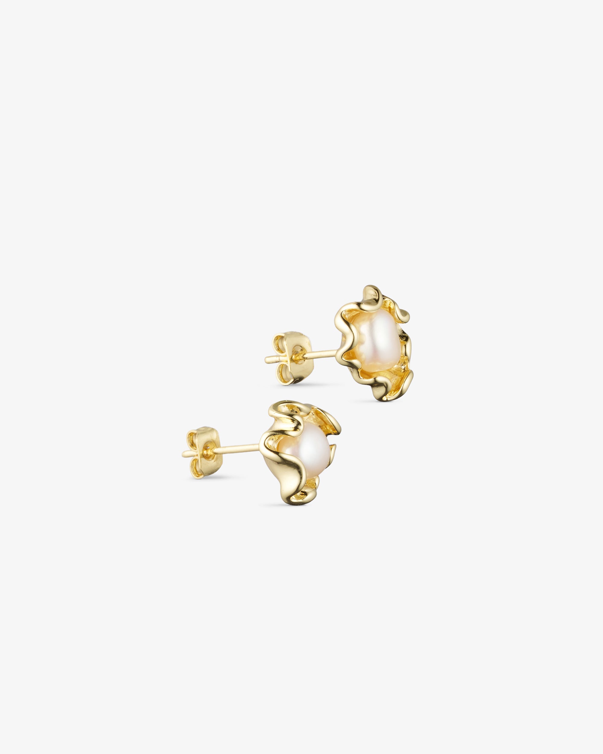 Vega Studs - 18 karats guldpläterade