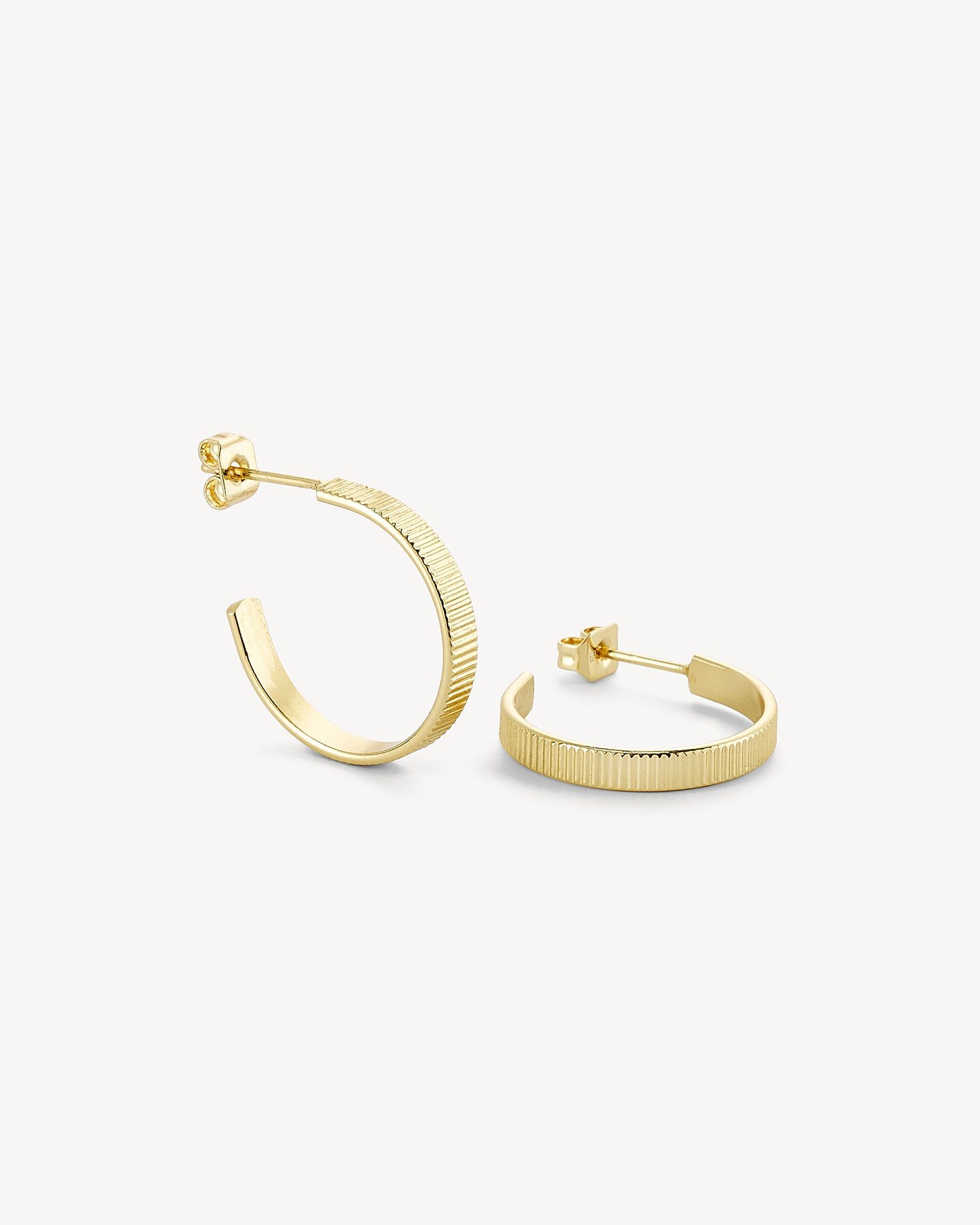 Josefine Hoop Øreringe - Forgyldt