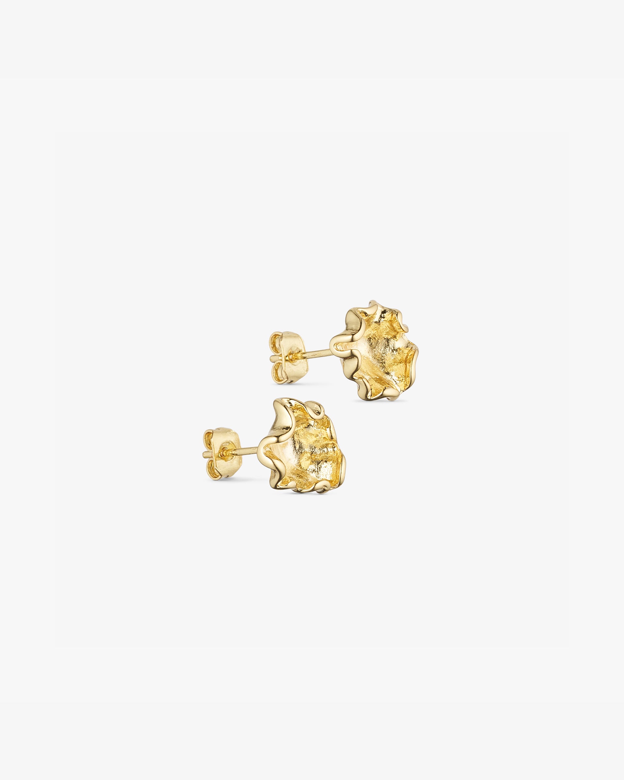 Vega Stud Earrings - 18 carat gold plated