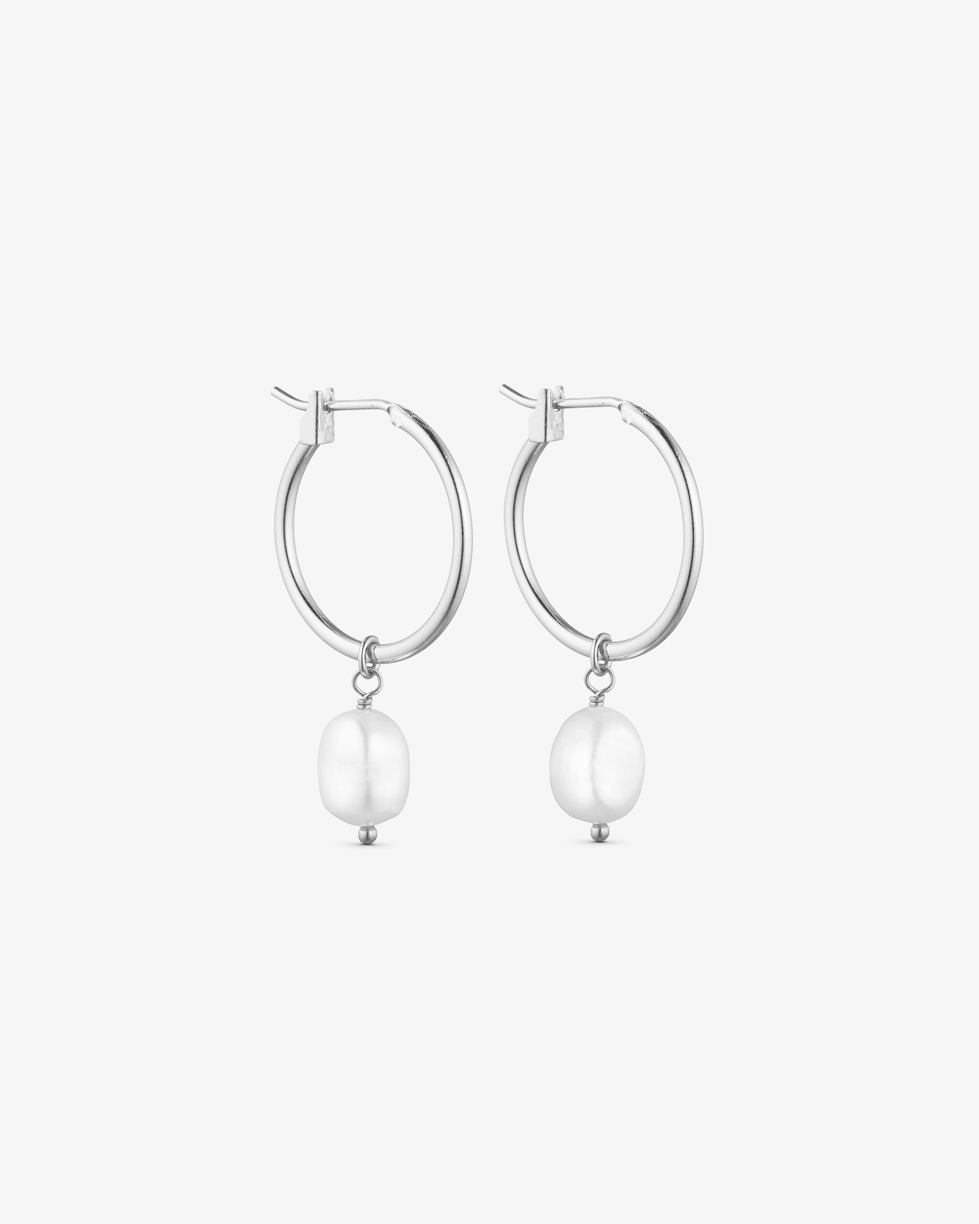 Lea Earrings LARGE - Silver plated