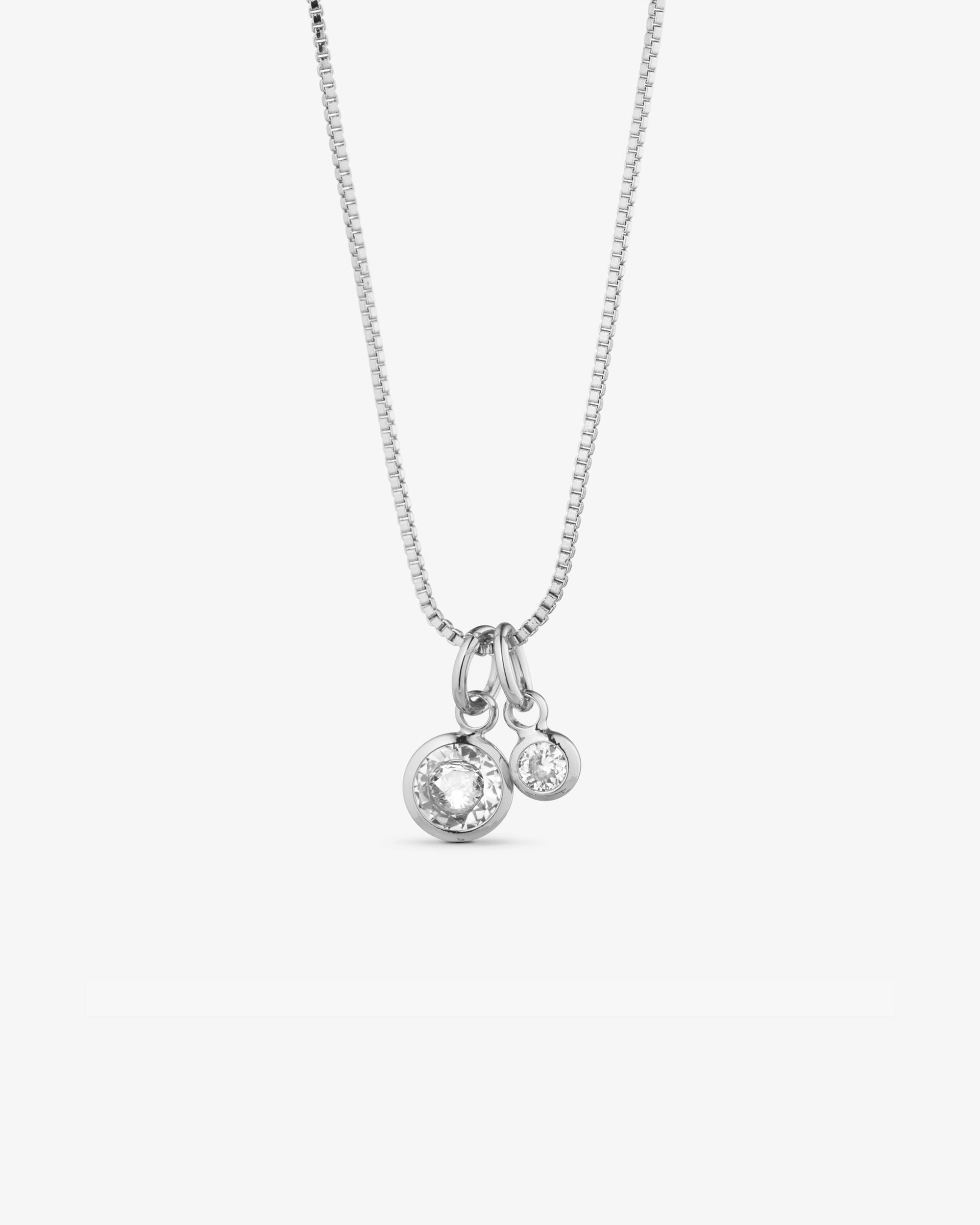 Lili Maria 'Mor Child' Necklace - Zirconia - 18 carat gold plated