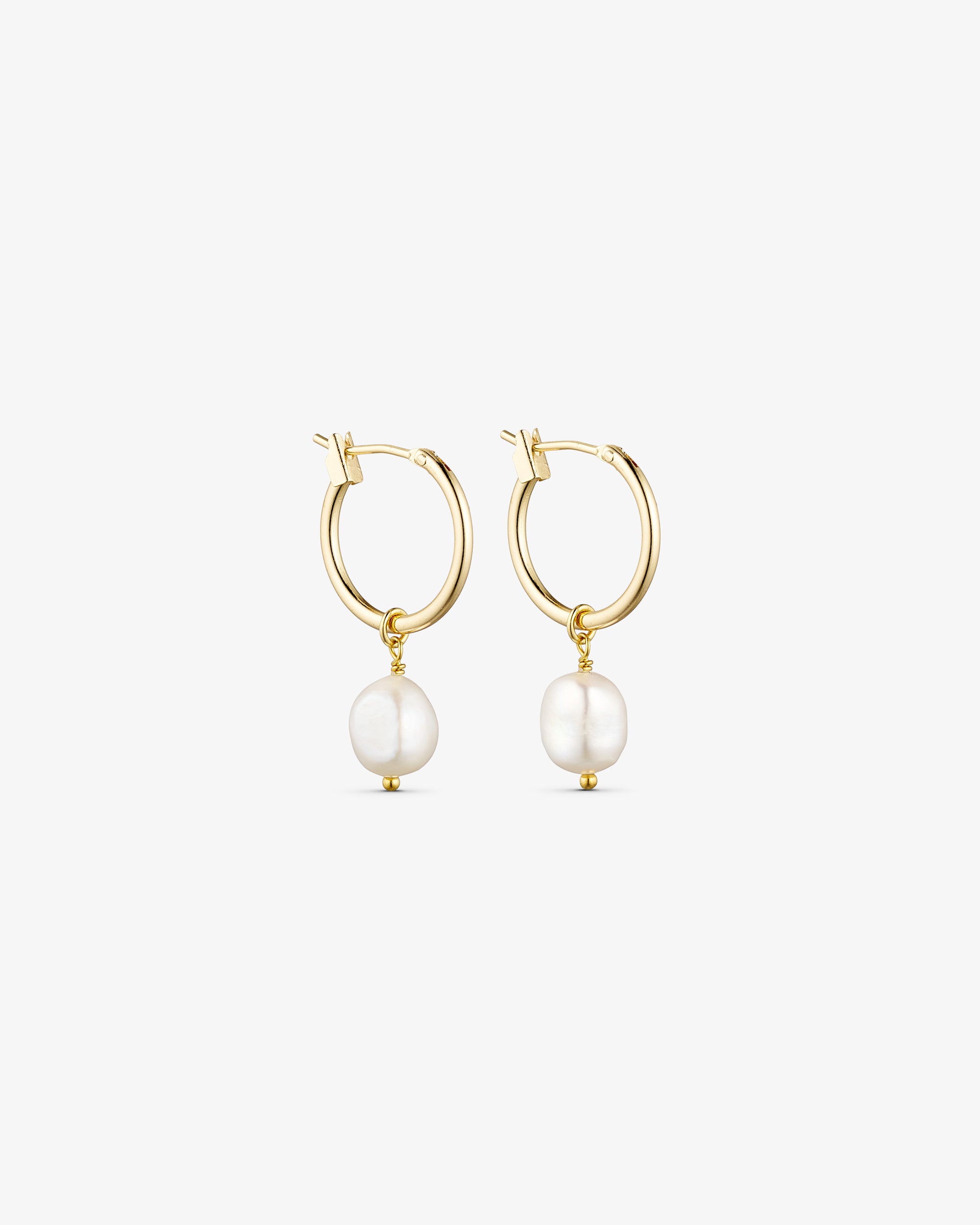 Lea Earrings SMALL - 18 carat gold-plated
