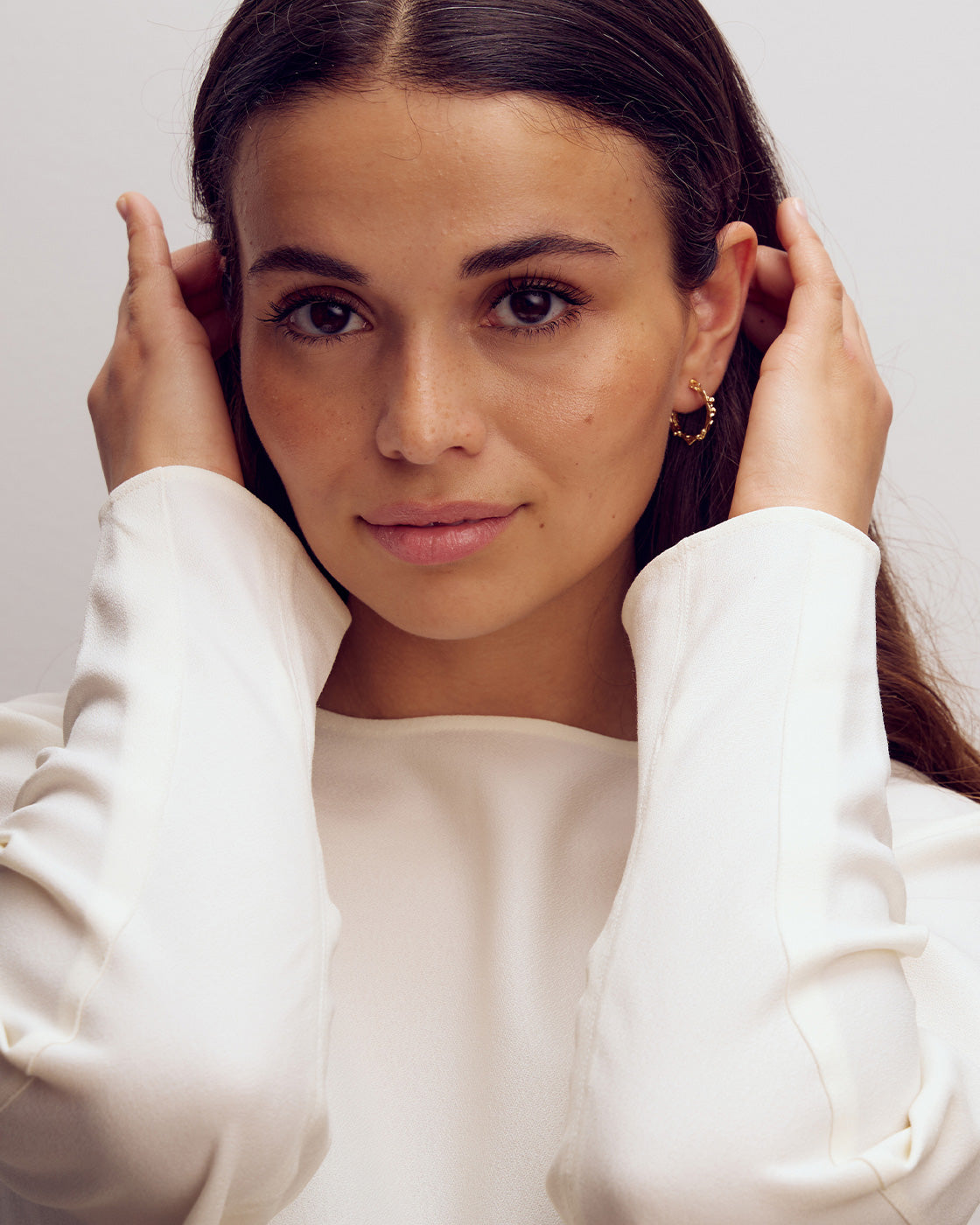 Noelle Earrings SMALL - 18 carat gold-plated