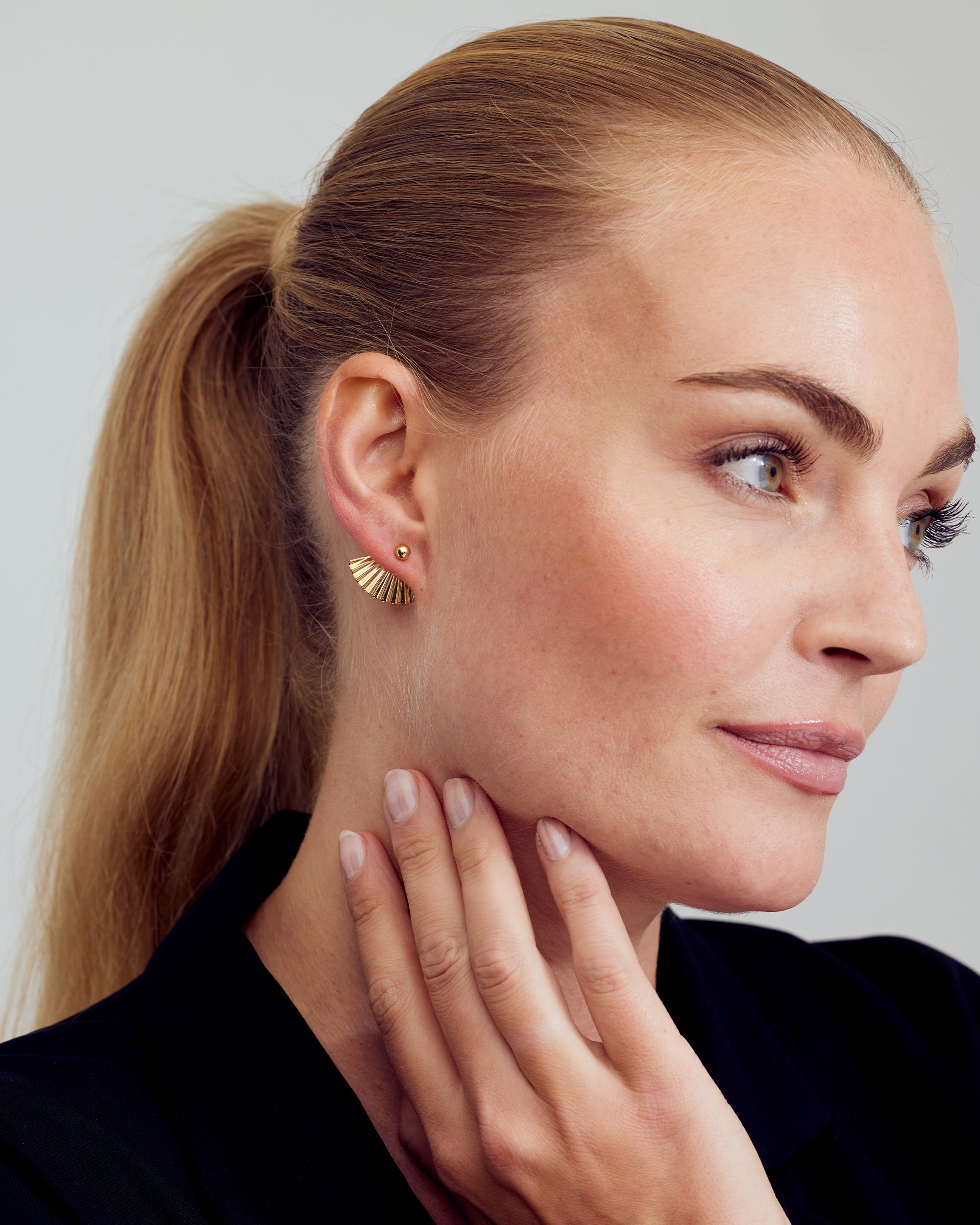 Luna Earrings - 18 carat gold plated