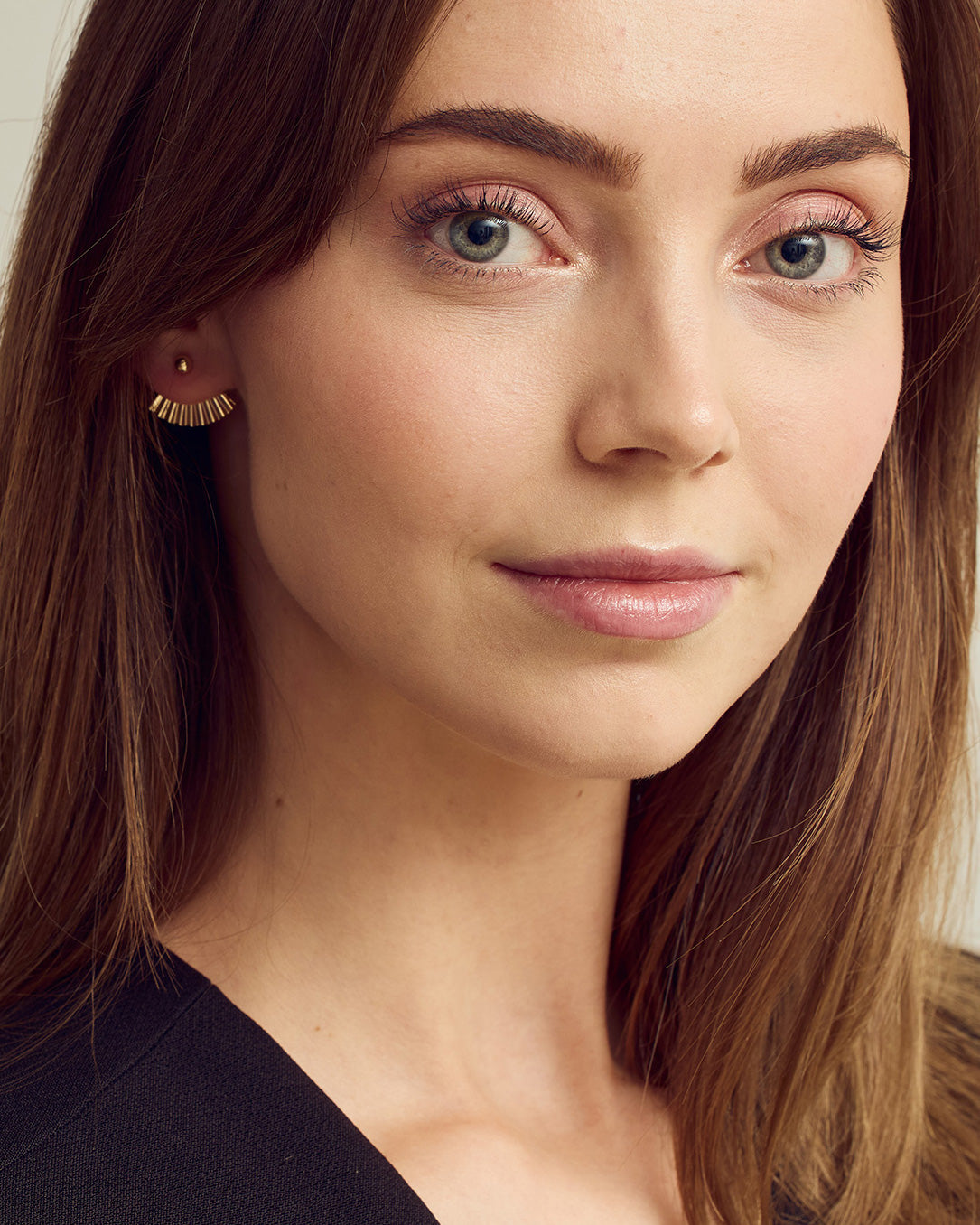 Luna Øreringe - Forgyldt