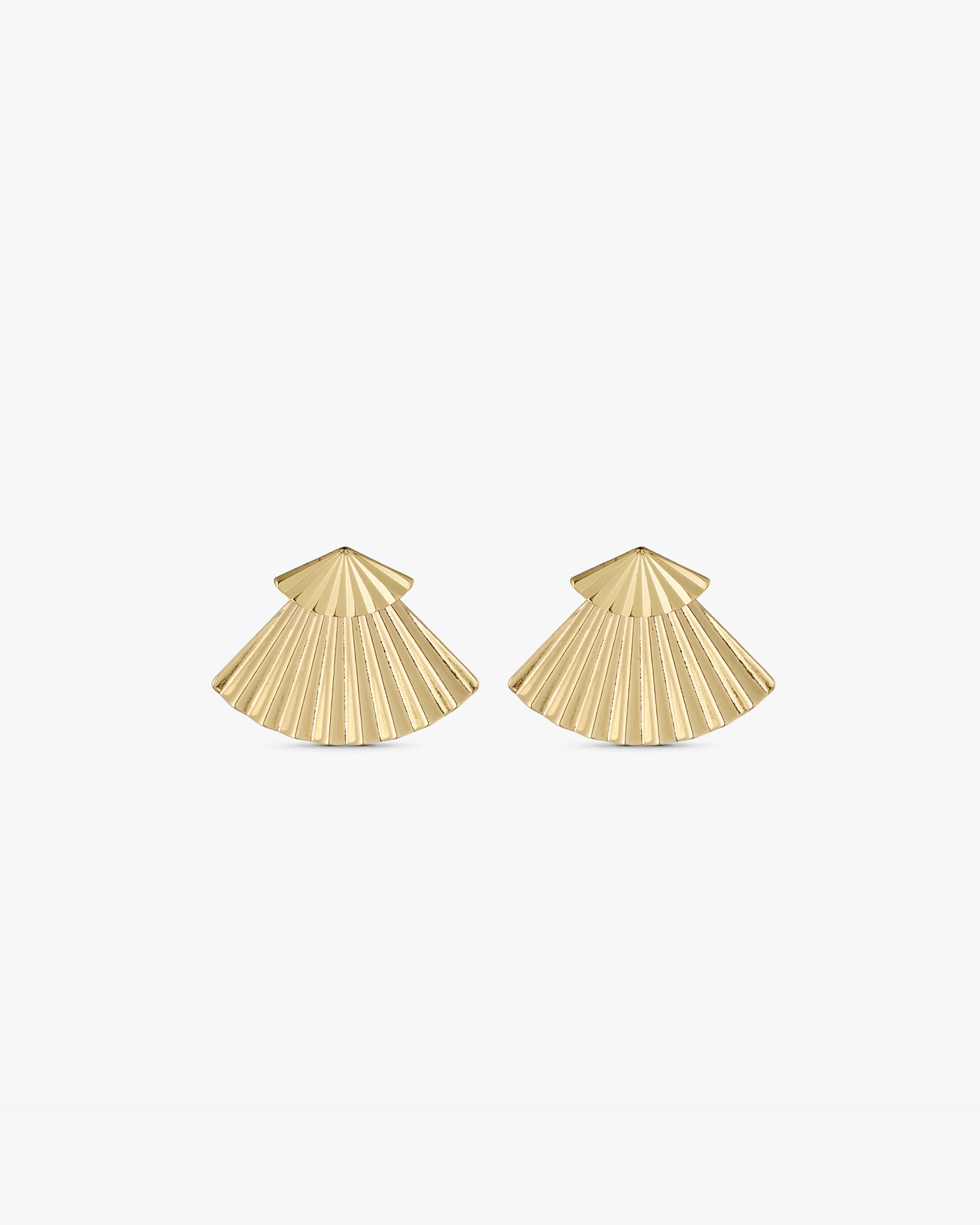 Luna Double Earrings - 18 carat gold plated
