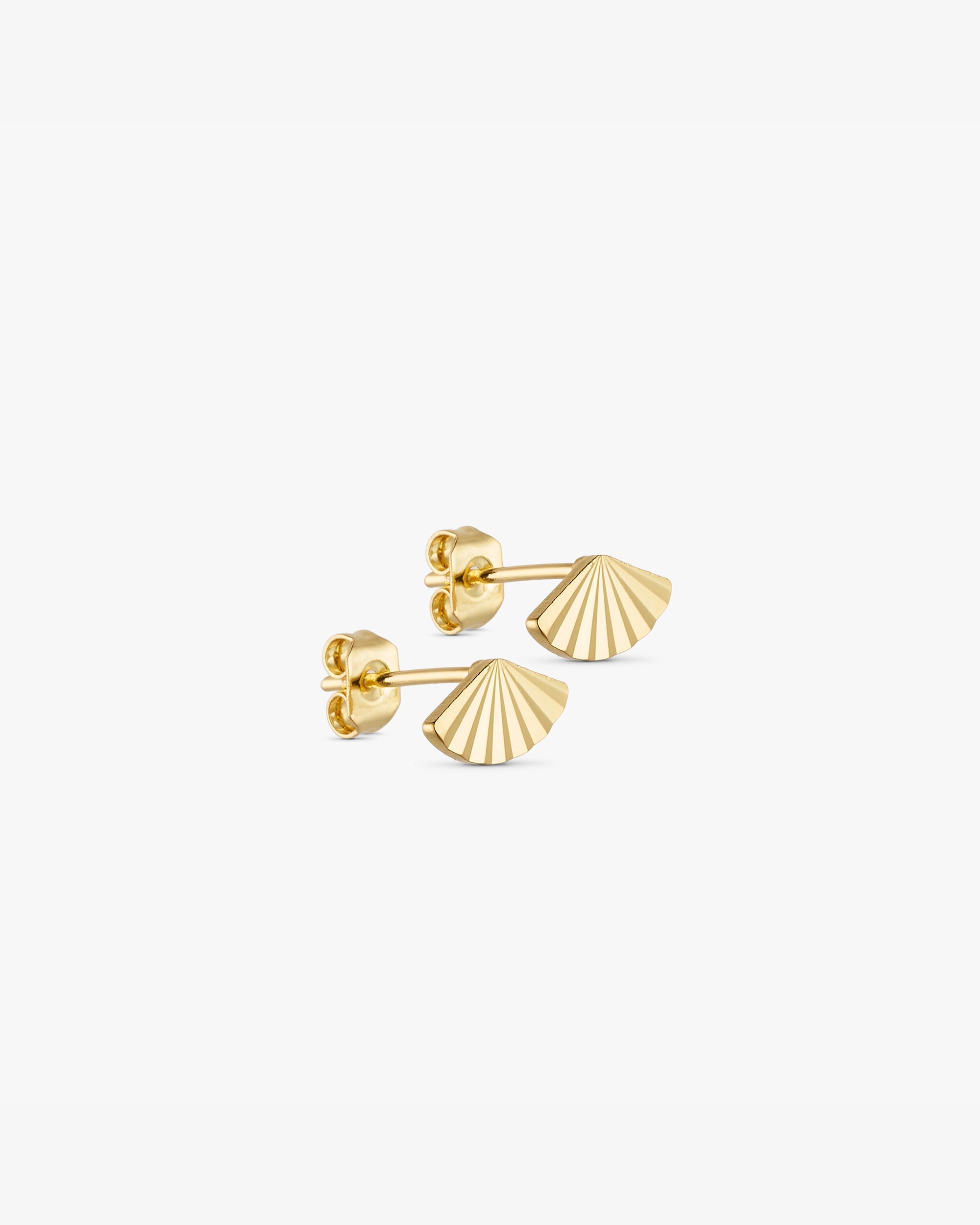 Luna Stud Earrings - 18 carat gold plated