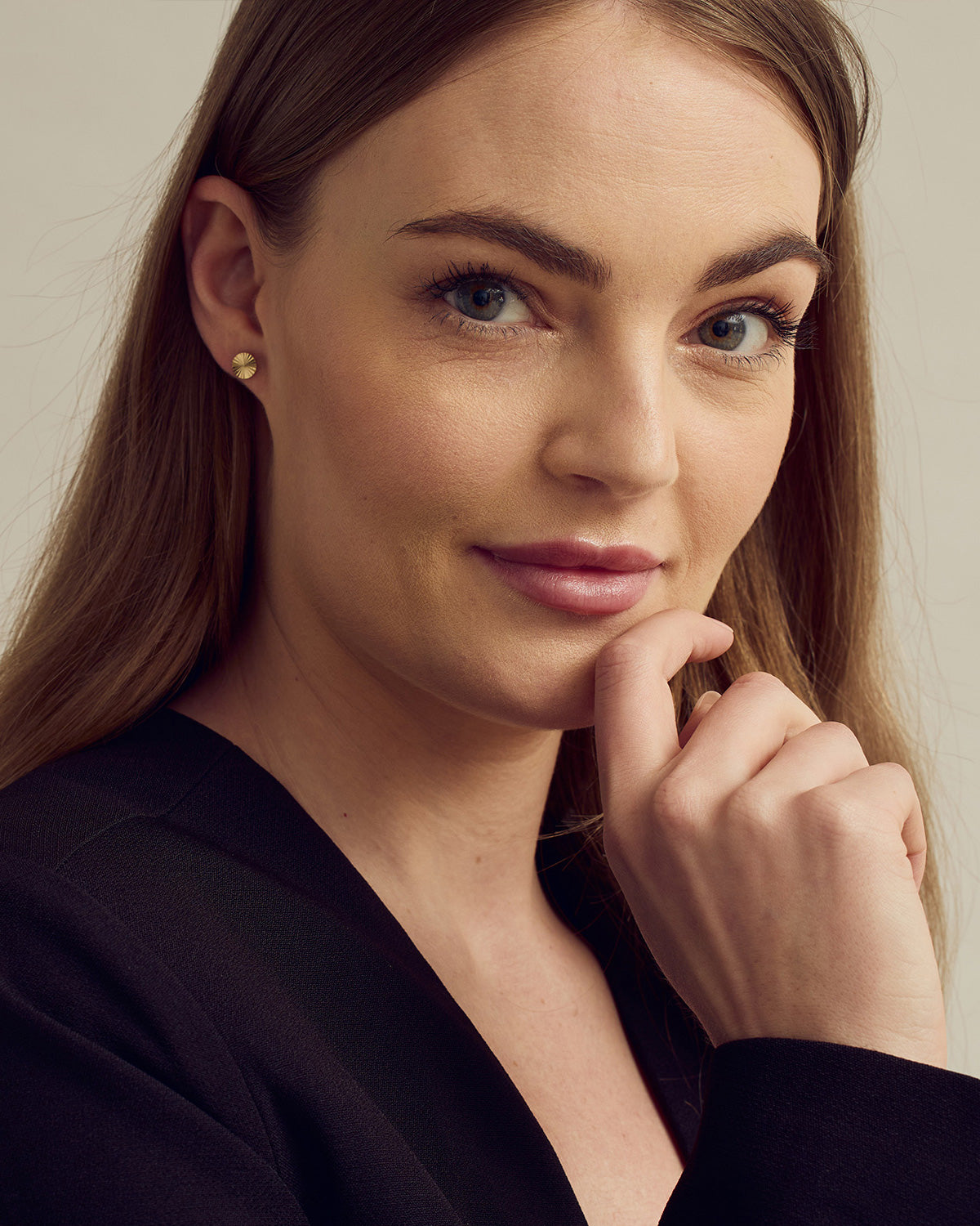 Scarlett Stud Earrings - 18 carat gold plated