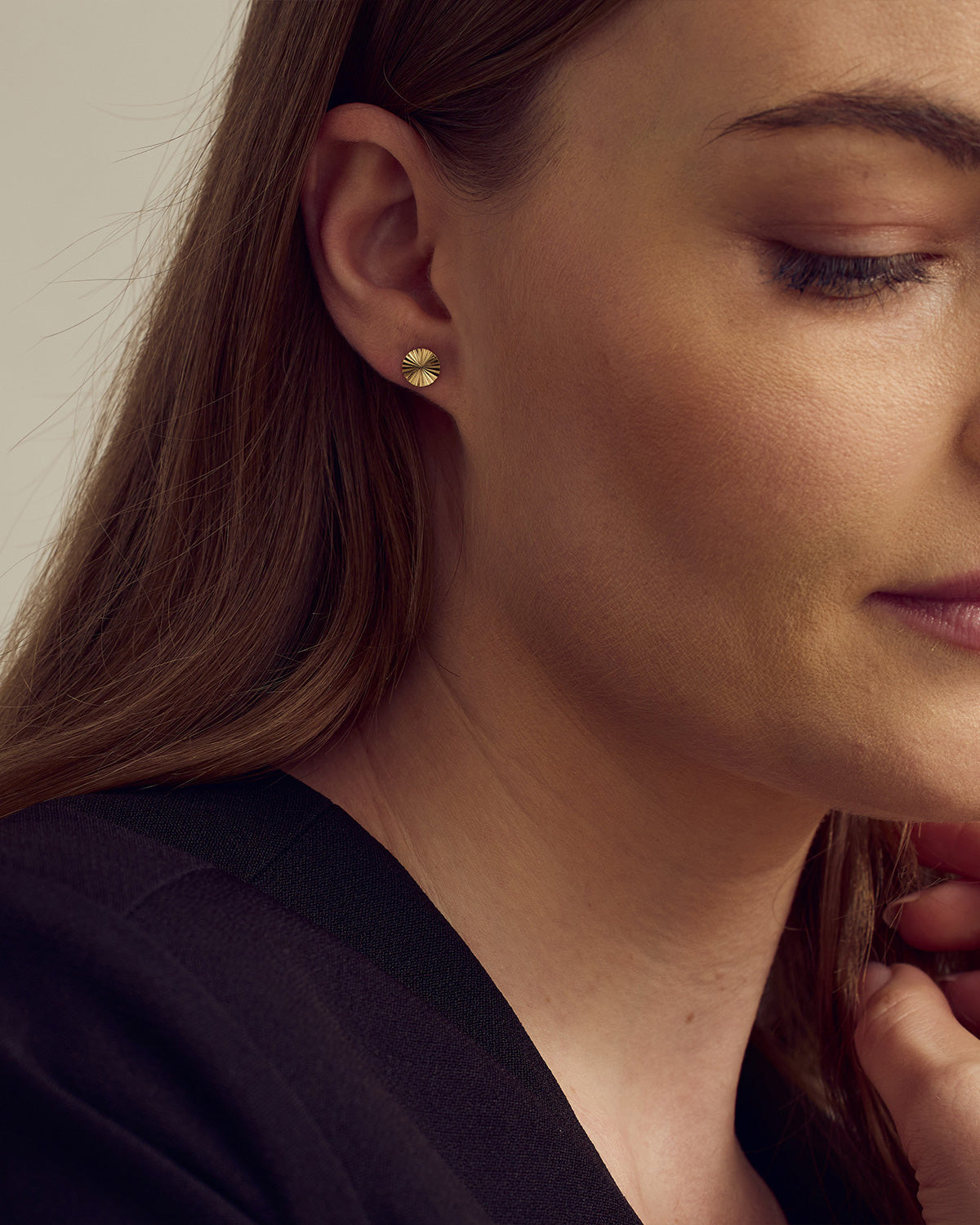 Scarlett Stud Earrings - 18 carat gold plated