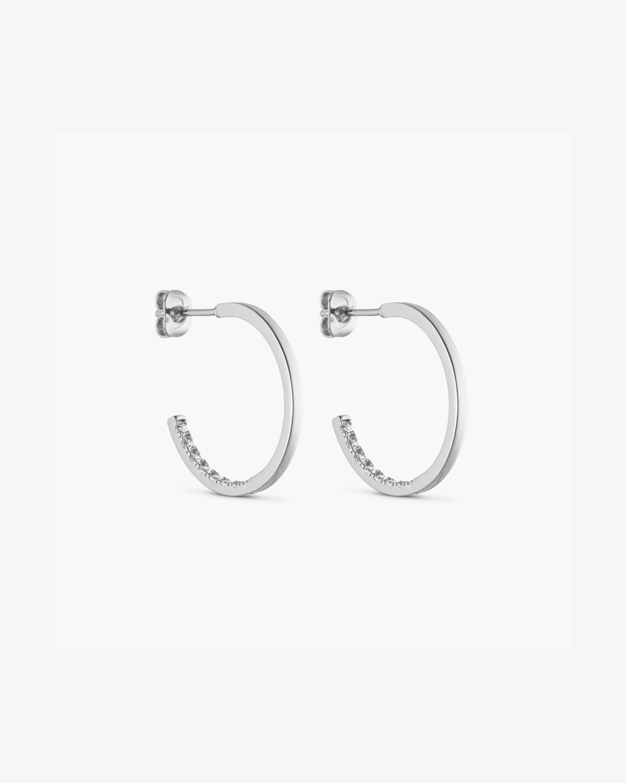 Mille Earrings - Zirconia - 18 carat gold plated