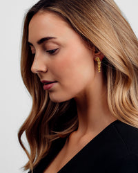 Noelle Drop Øreringe - Forgyldt