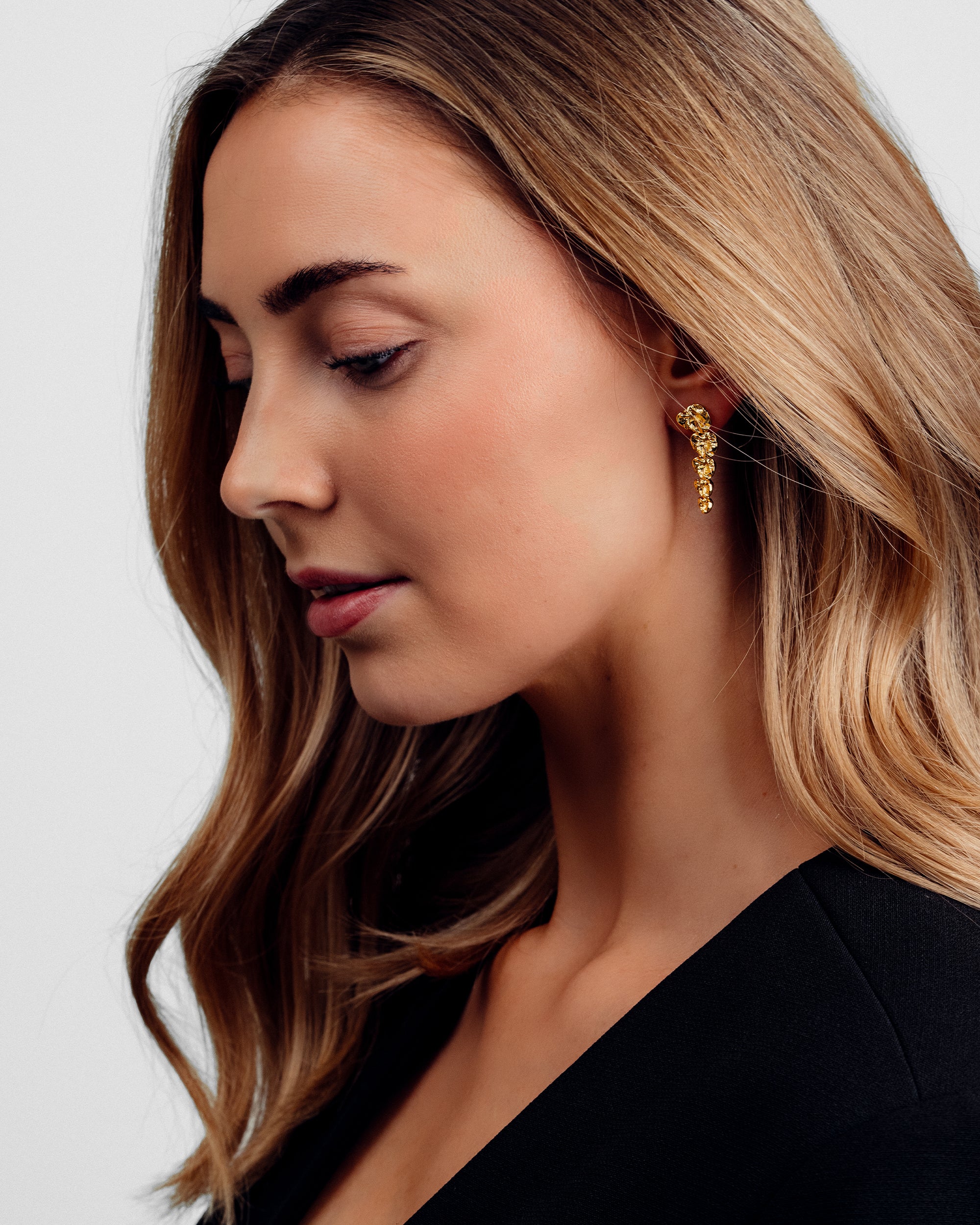 Noelle Drop Øreringe - 18 karat forgyldt