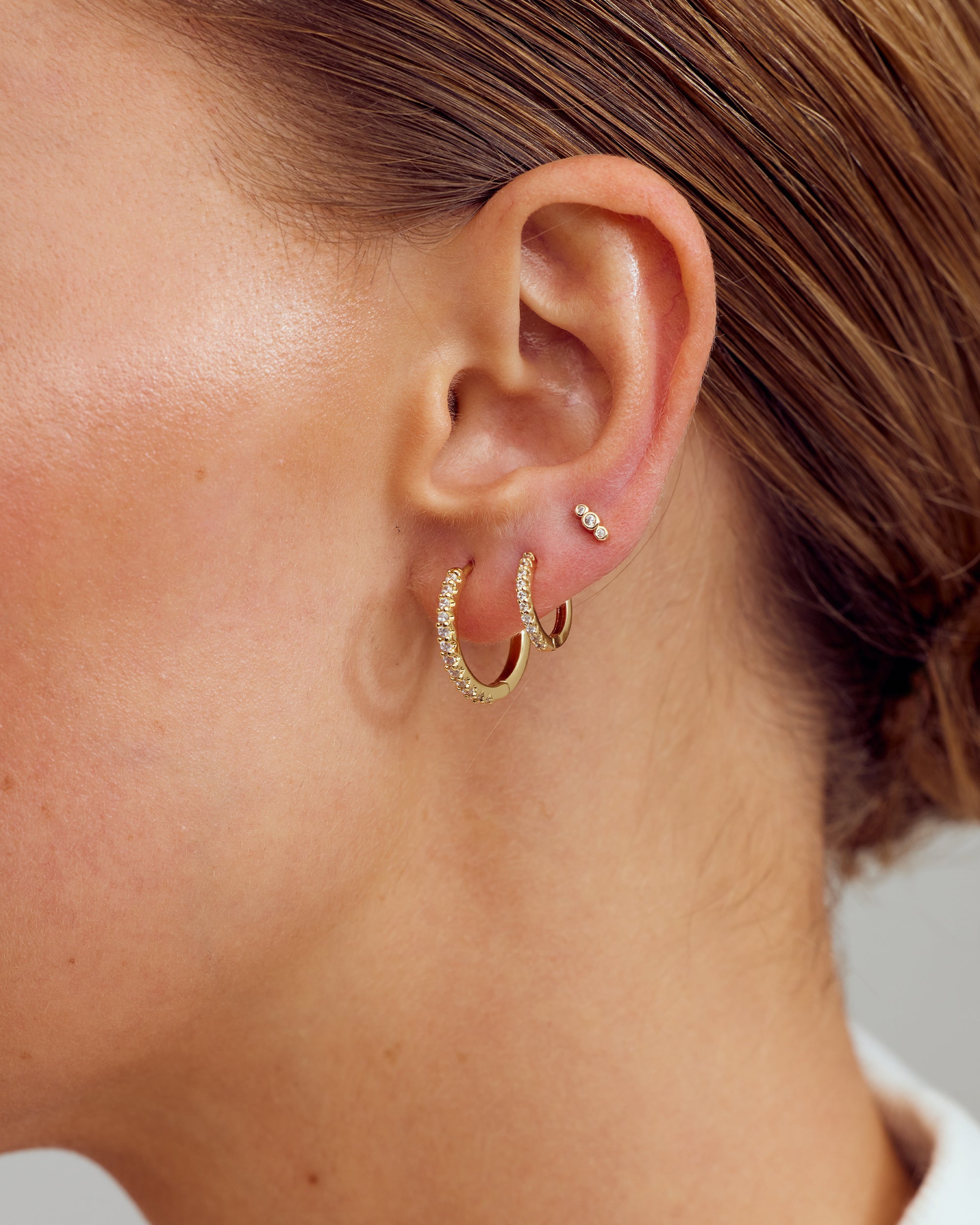 <tc>Jewelry set - Scarlett Necklace / Scarlett Earrings / Scarlett Ring - 18 carat gold plated</tc>