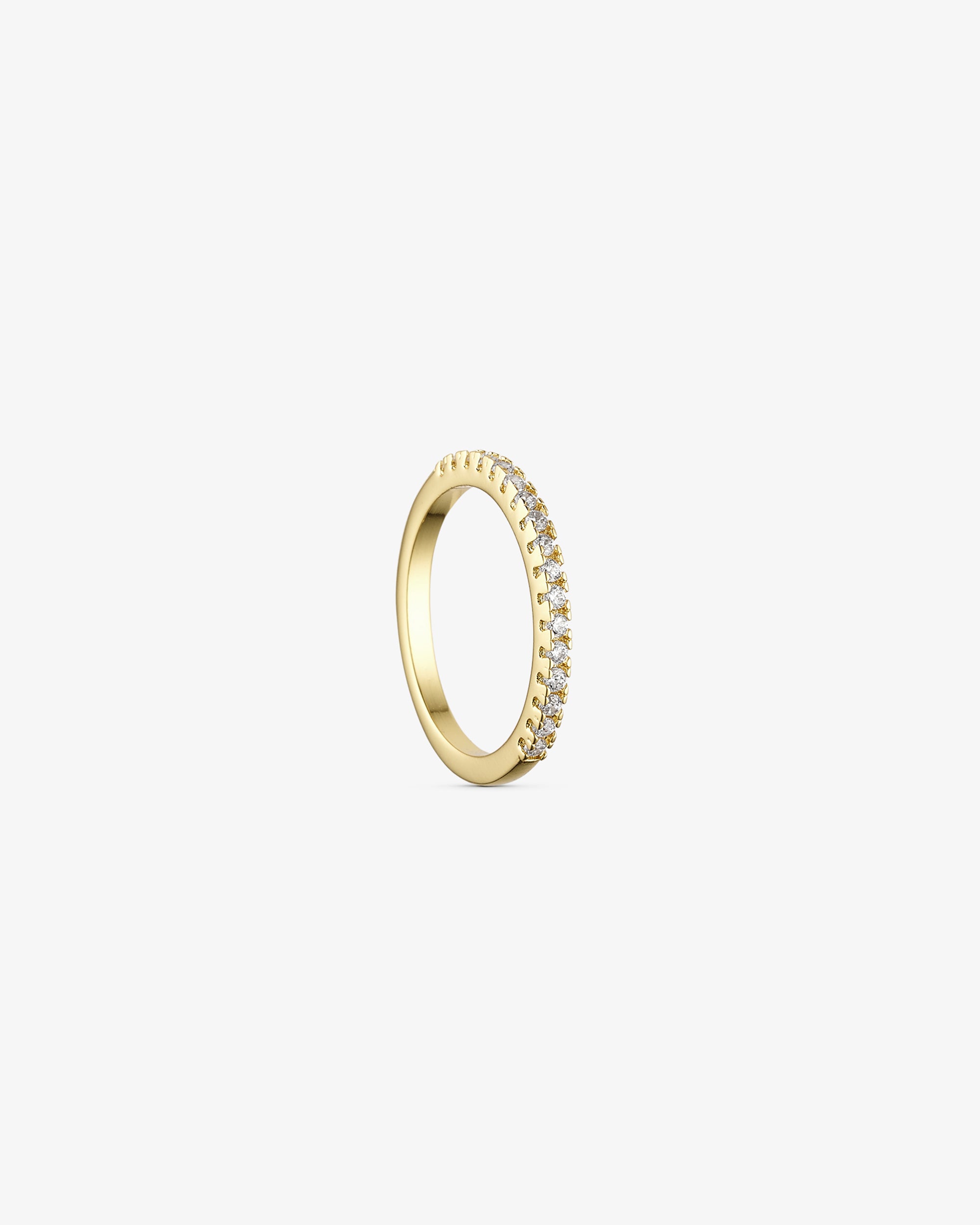 Agnes Necklace - Zirconia - 18 carat gold plated