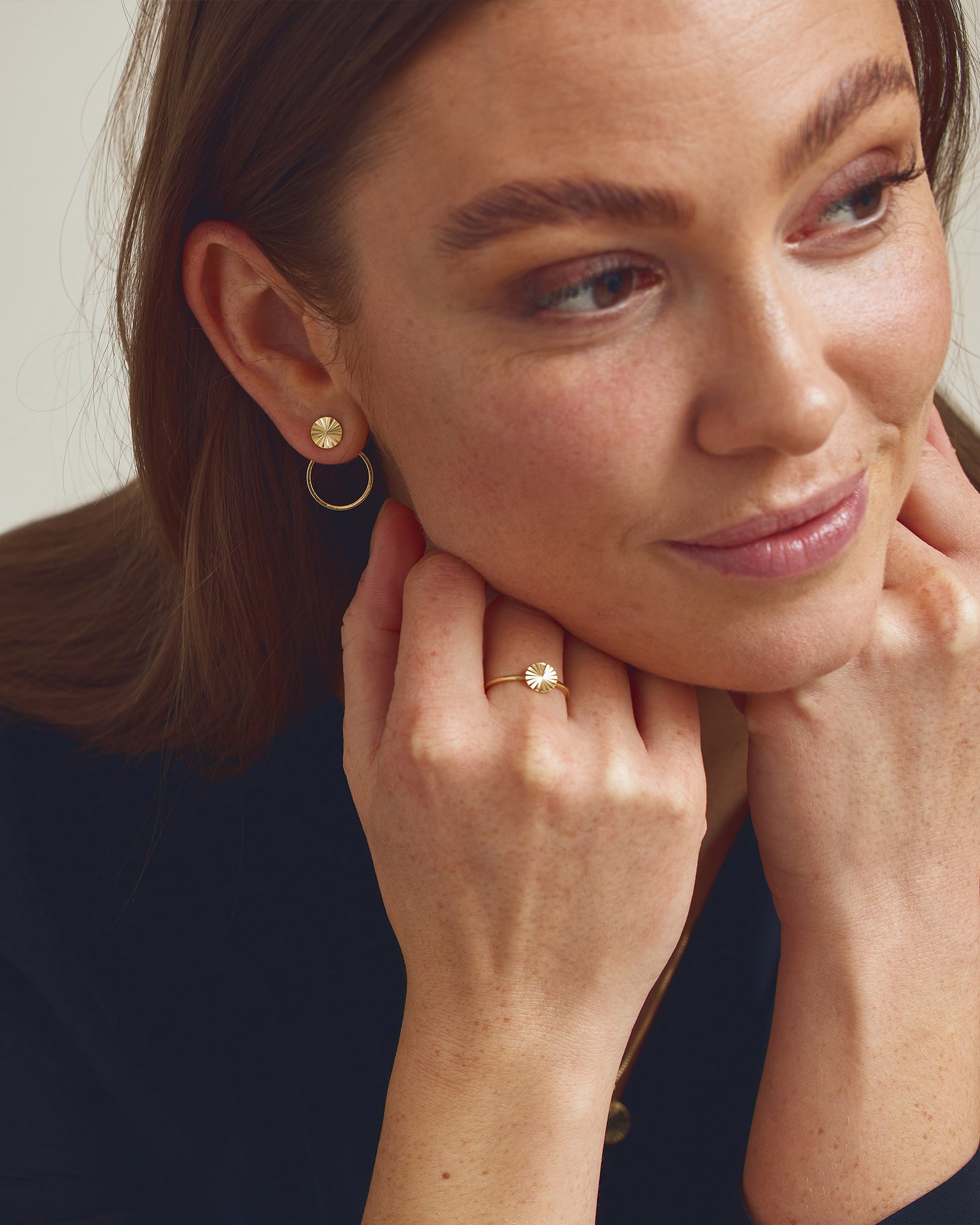 Scarlett Øreringe - 18 karat forgyldt