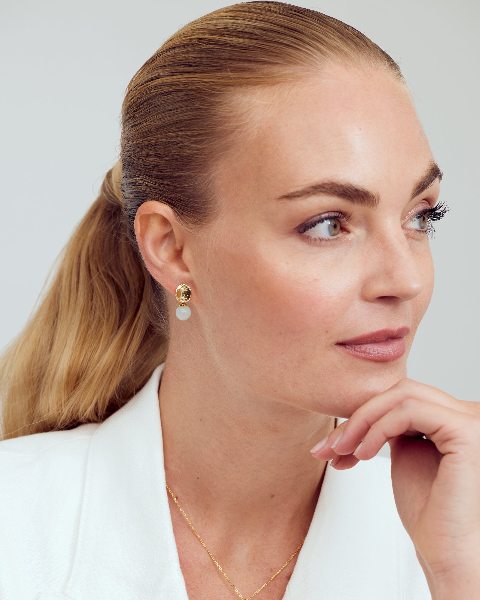 Polly Earrings - 18 carat gold plated