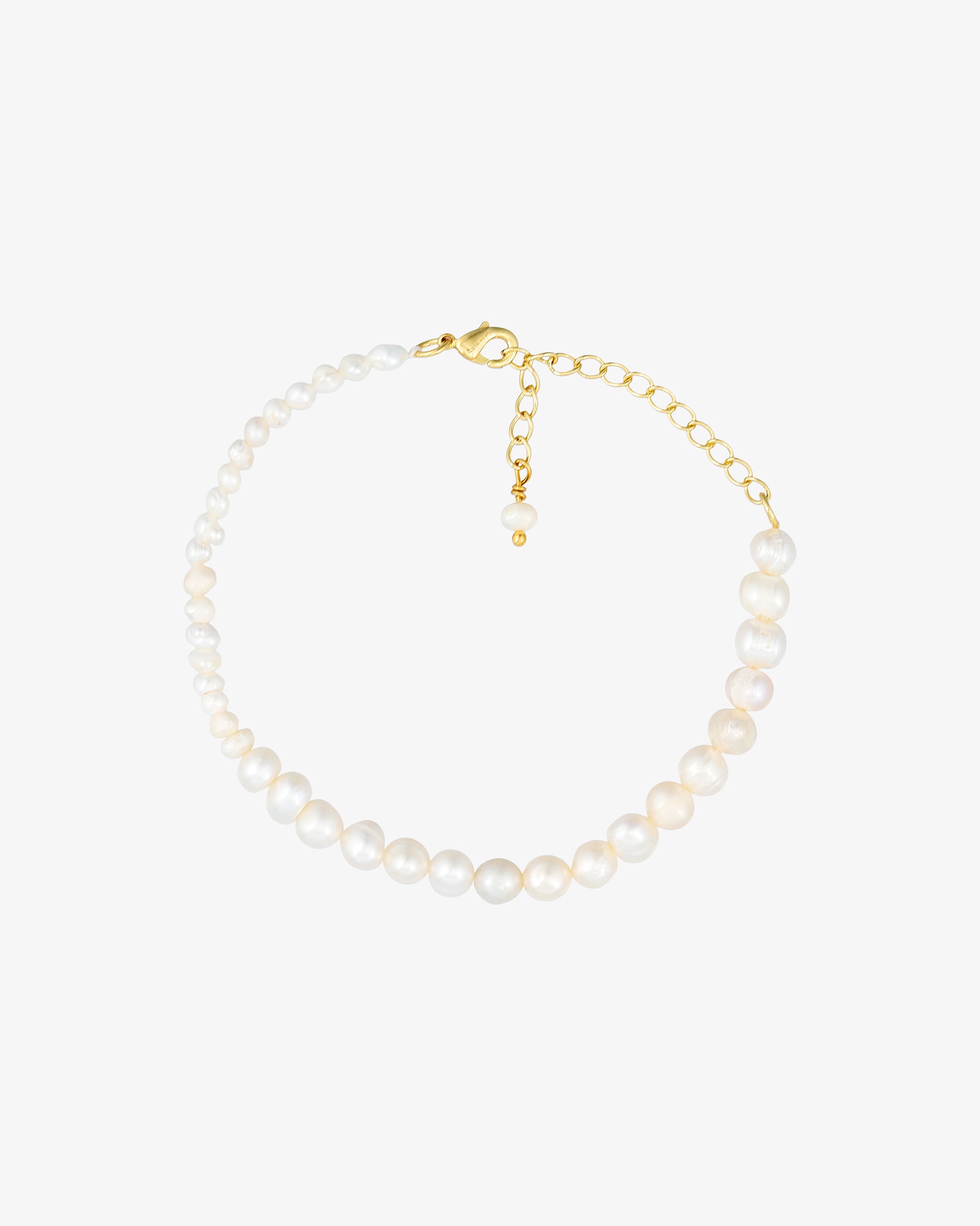 Vega Perle Armbånd - 18 karat forgyldt