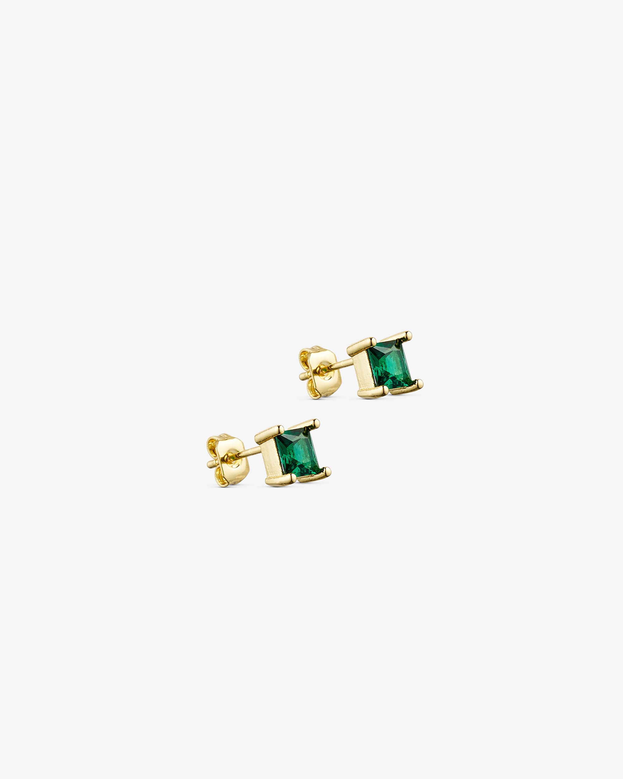 Agnes Studs - Zirconia - 18 karats guldpläterade