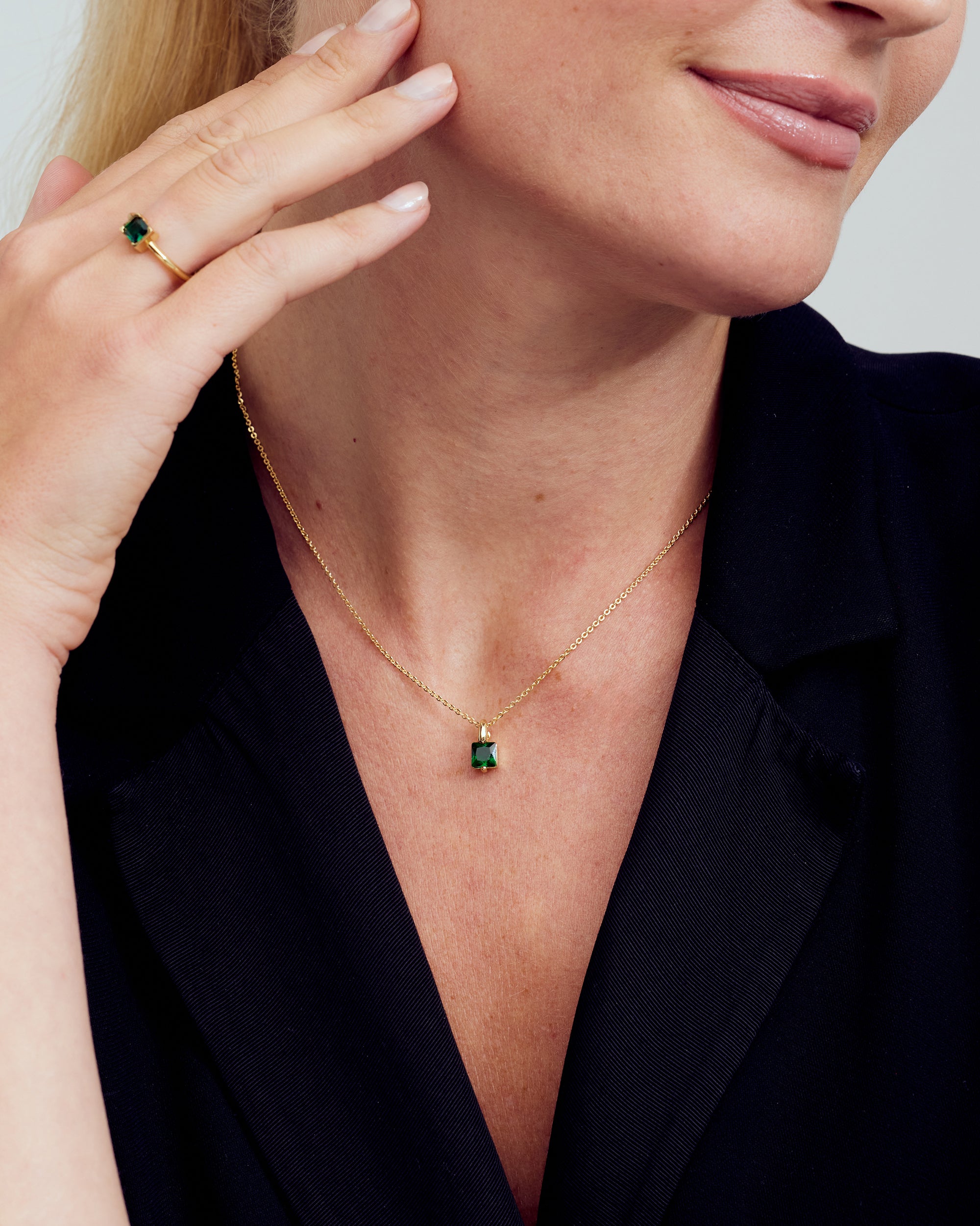 Agnes Halsband - Zirconia - 18 karat guldpläterad