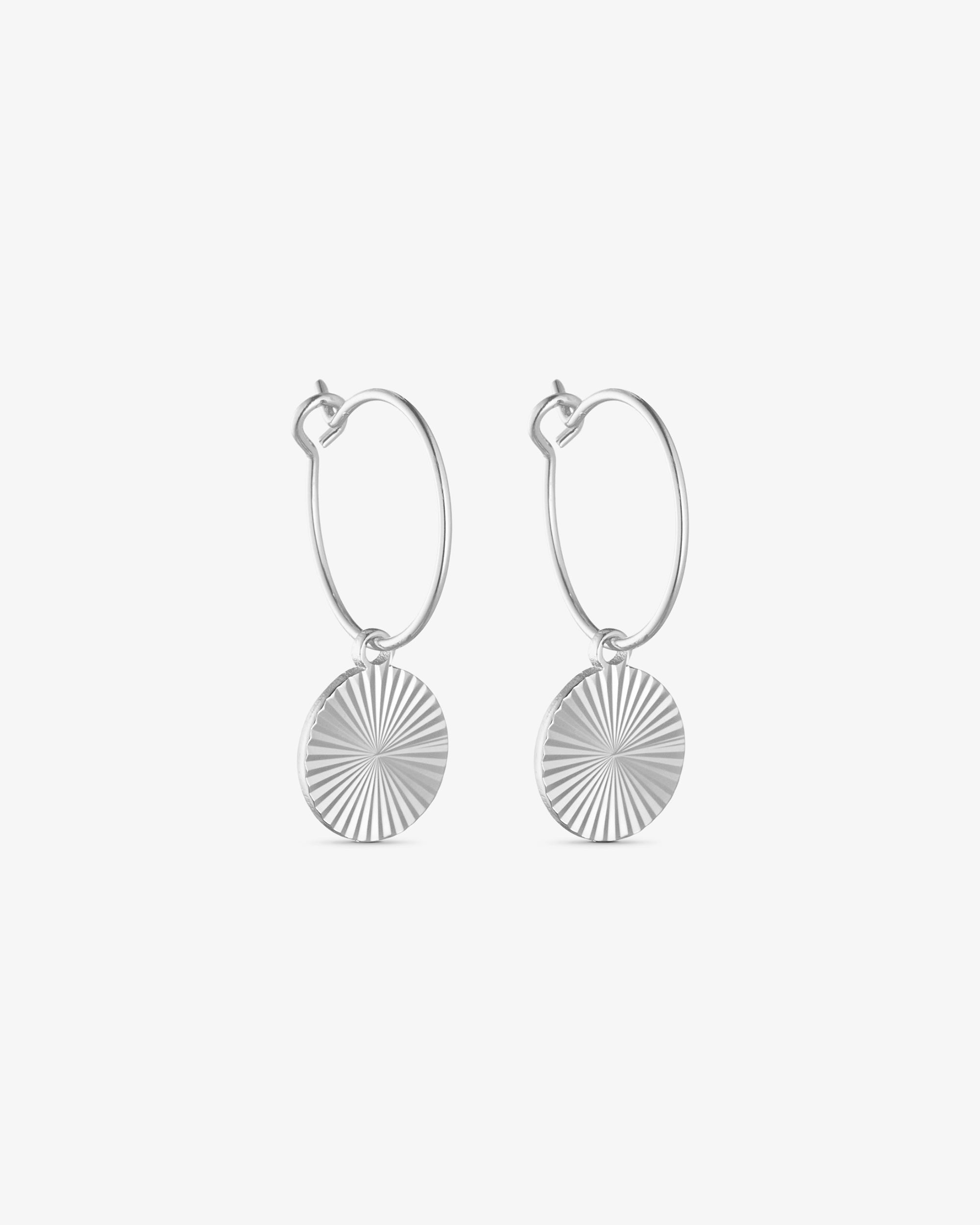 Scarlett Hoop Örhängen - Silverpläterade