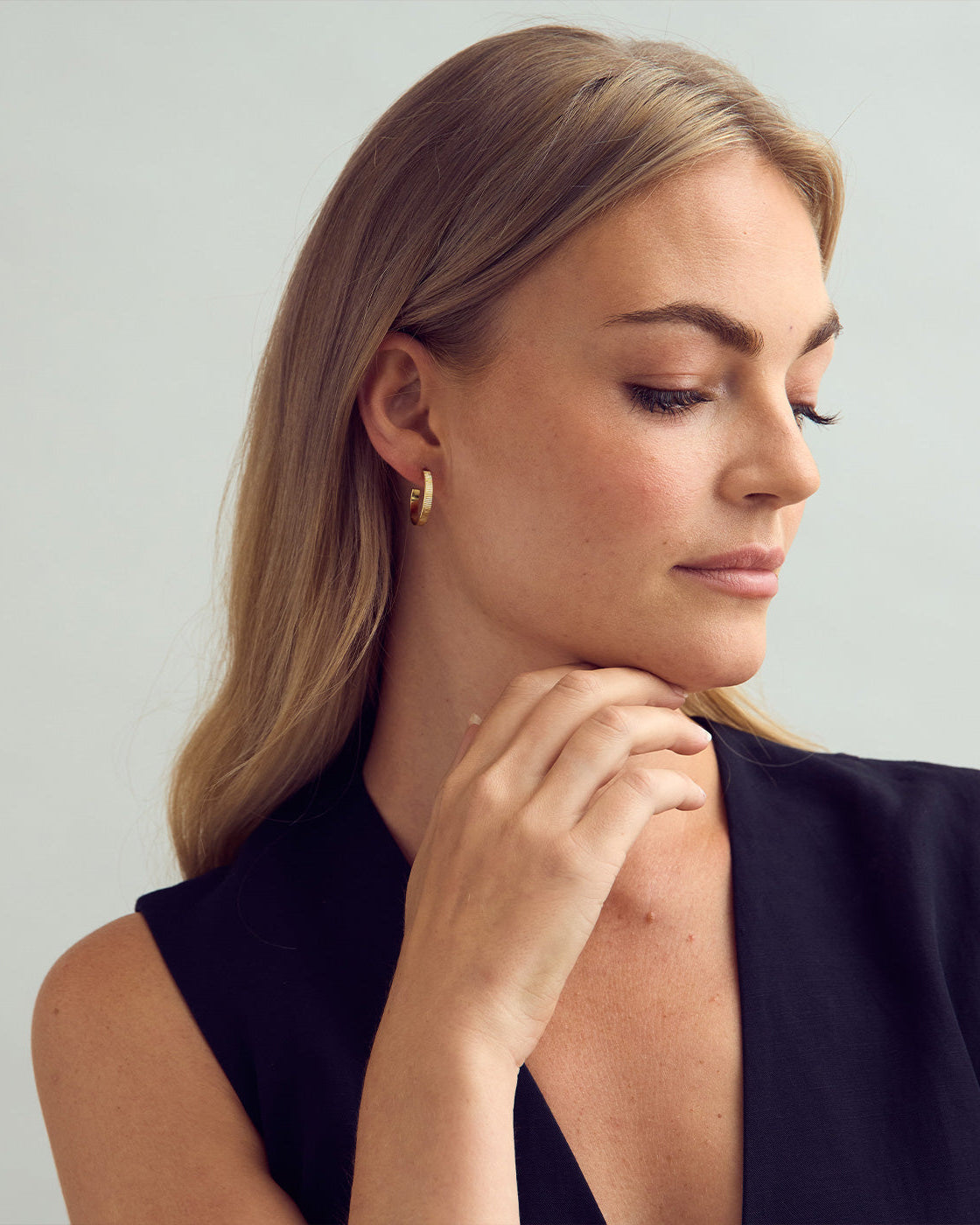 Vega Stud Earrings - 18 carat gold plated