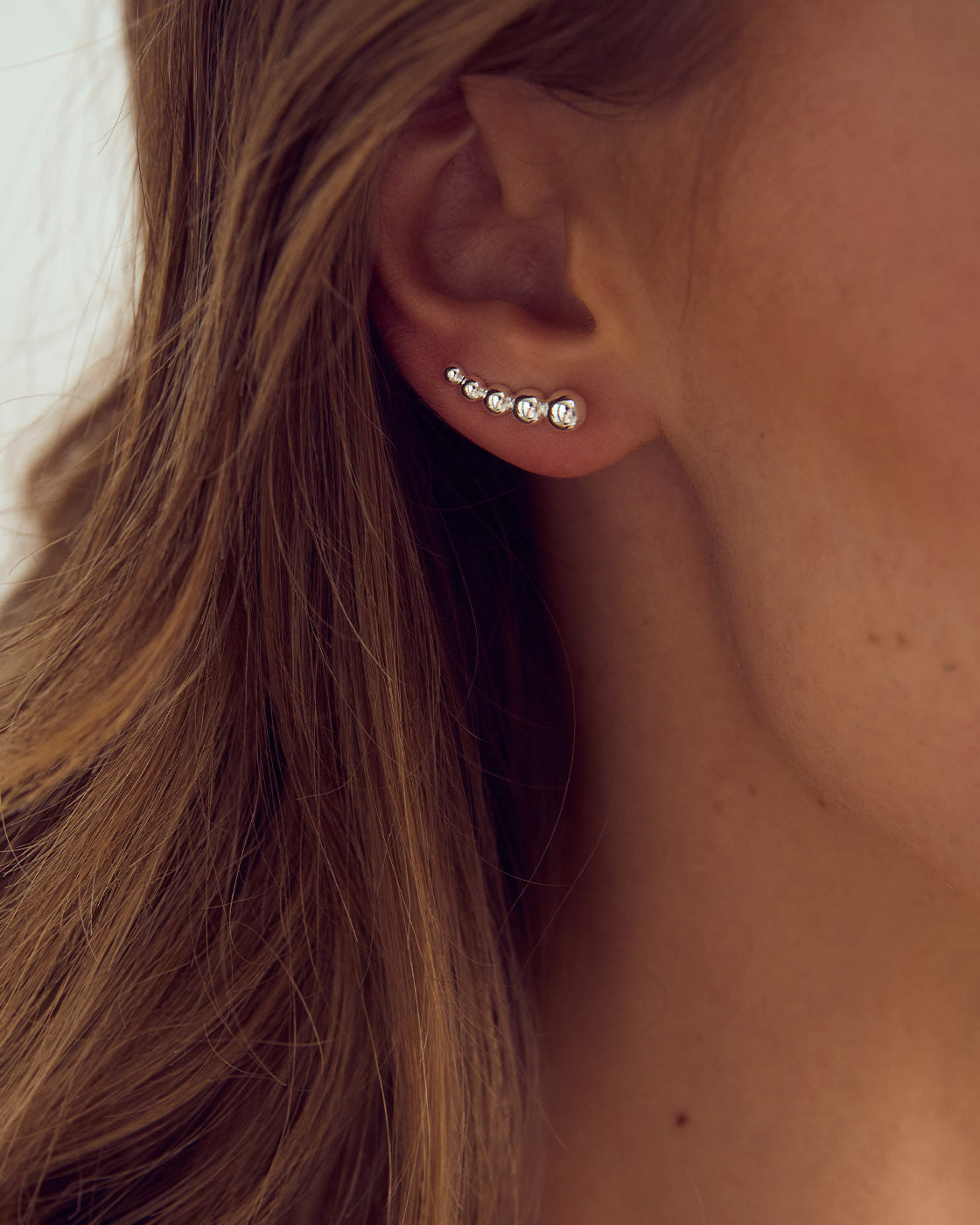 London Climber Øreringe - Sølvbelagt