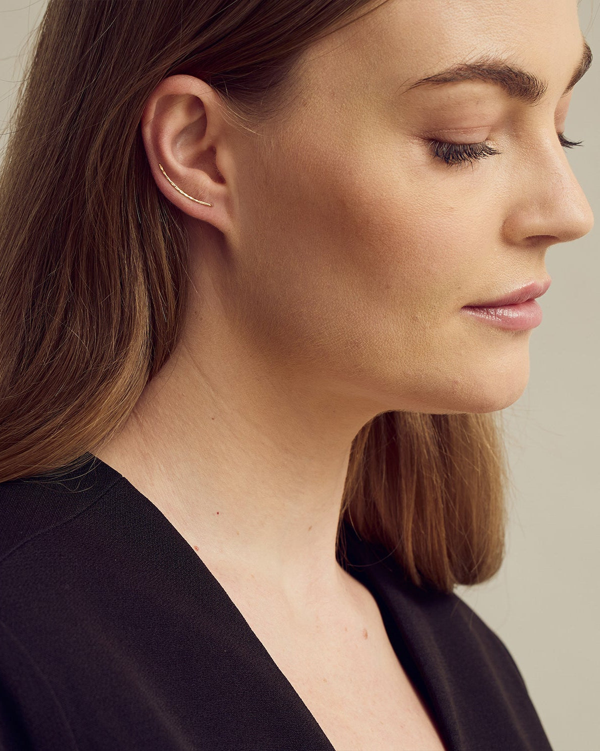 Julie Climber Earrings - 18 carat gold plated