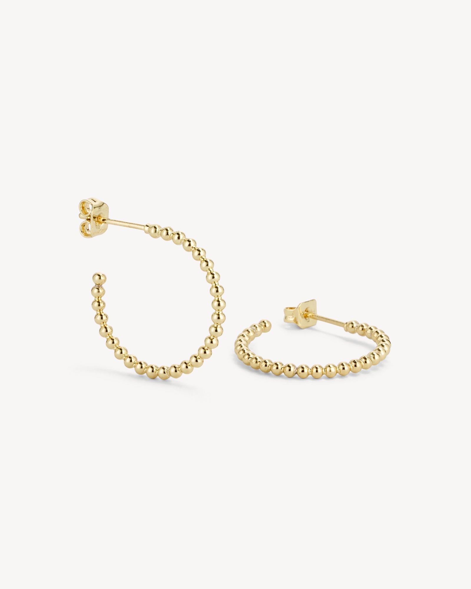 London Øreringe Mellem Hoop - Forgyldt