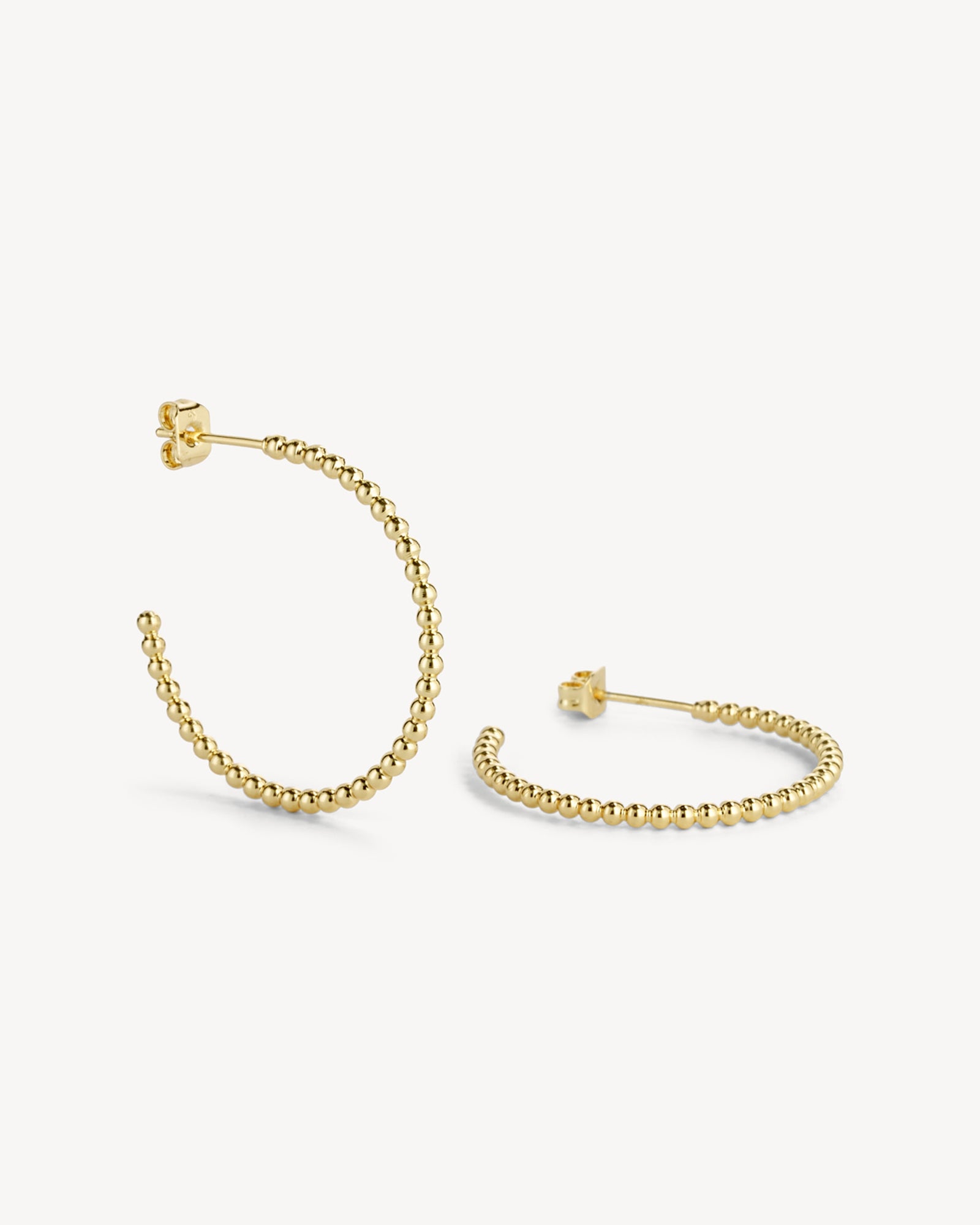 London Øreringe Stor Hoop - Forgyldt