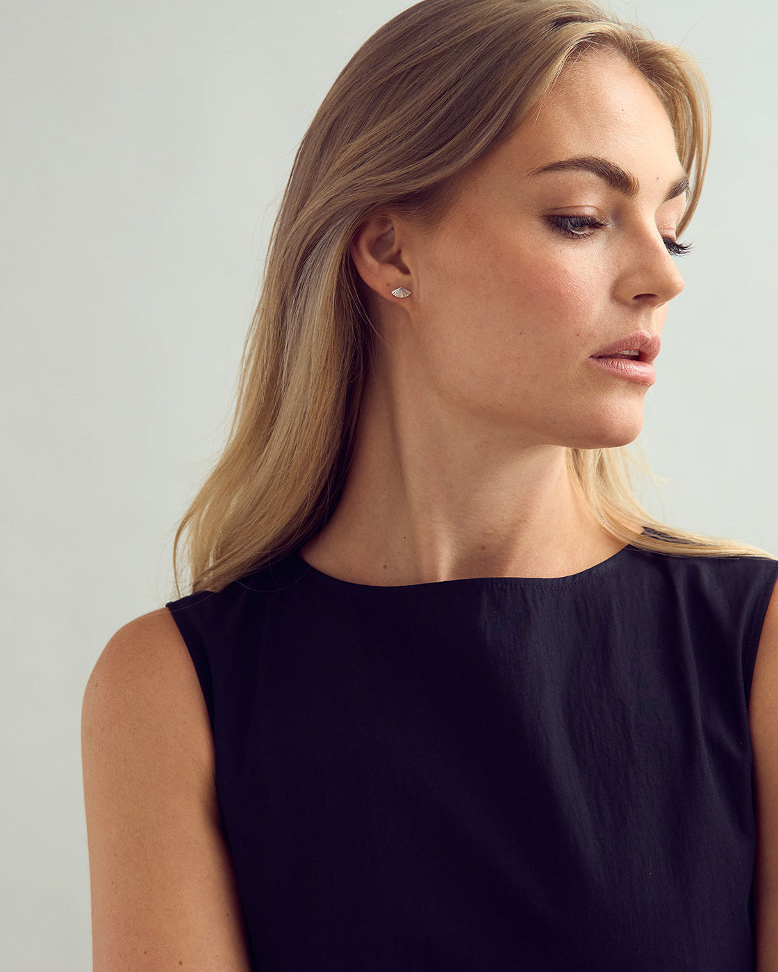 Luna Studs - Silverpläterade