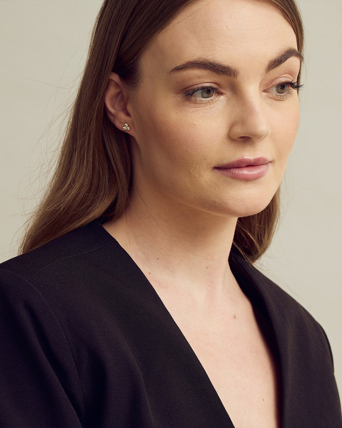 Mille Studs - Zirconia - 18 karats guldpläterade