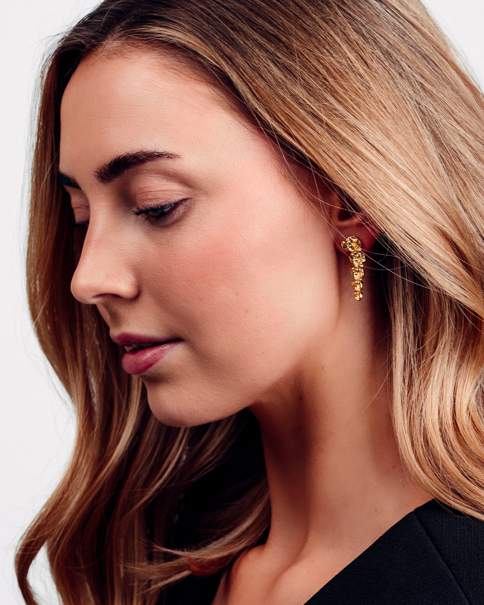 Noelle Drop Øreringe - 18 karat forgyldt