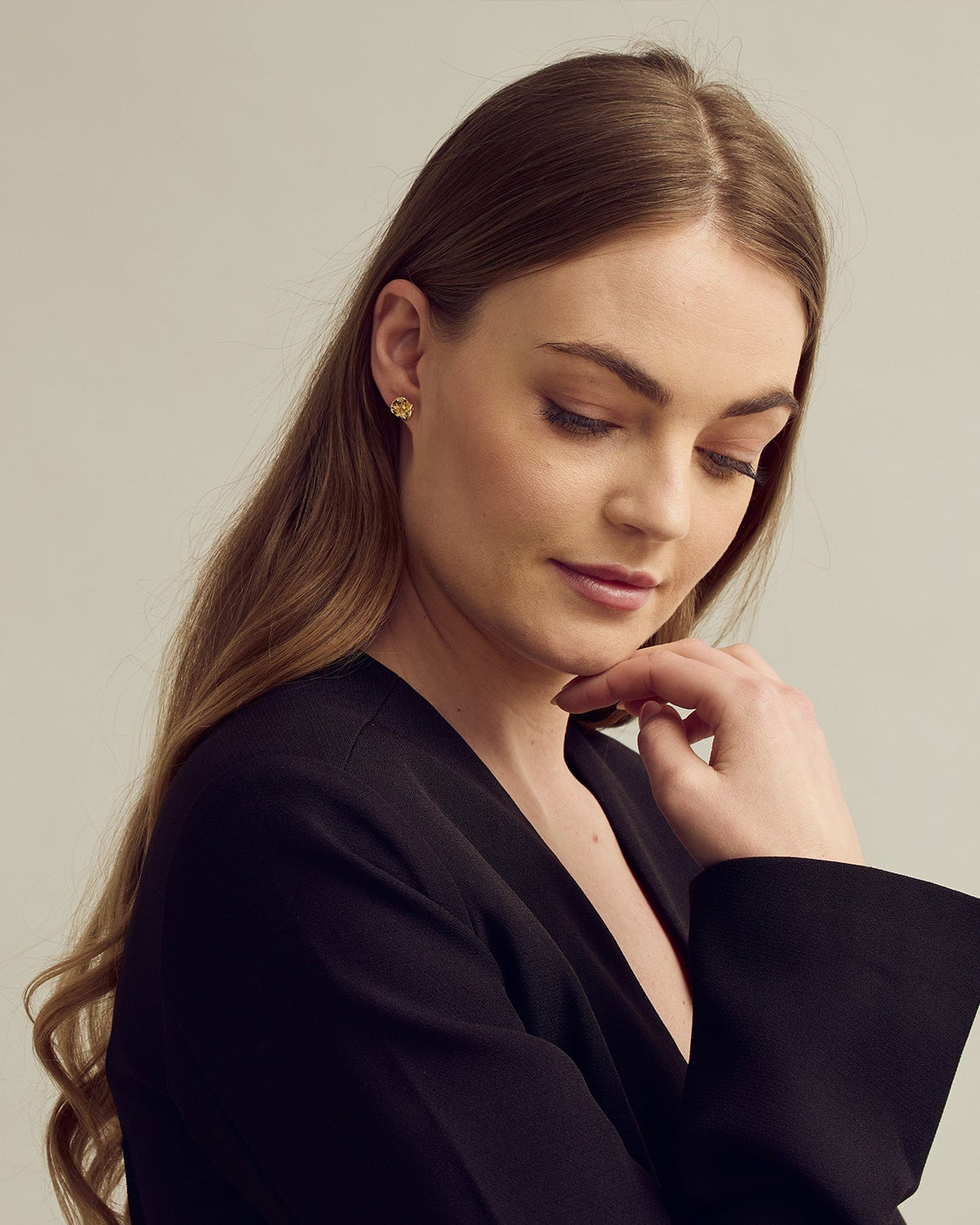 Noelle Ørestikkere Stor - 18 karat forgyldt