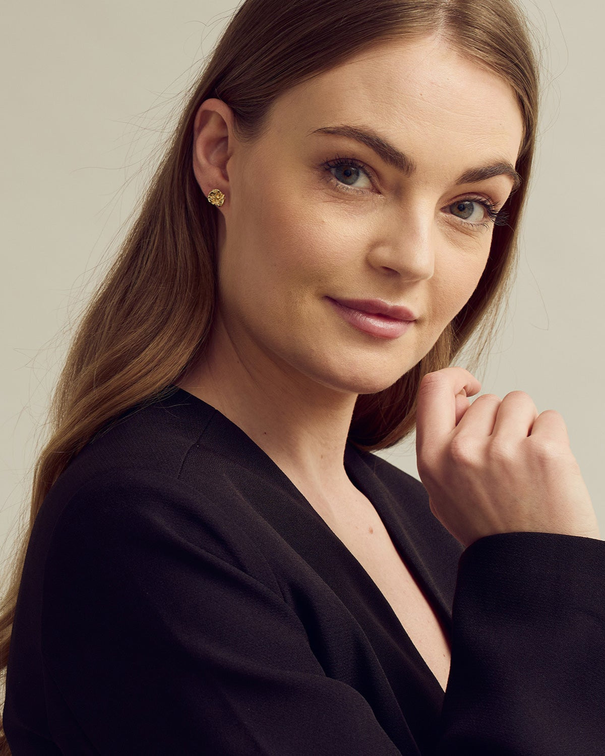 Noelle Ørestikkere Stor - 18 karat forgyldt