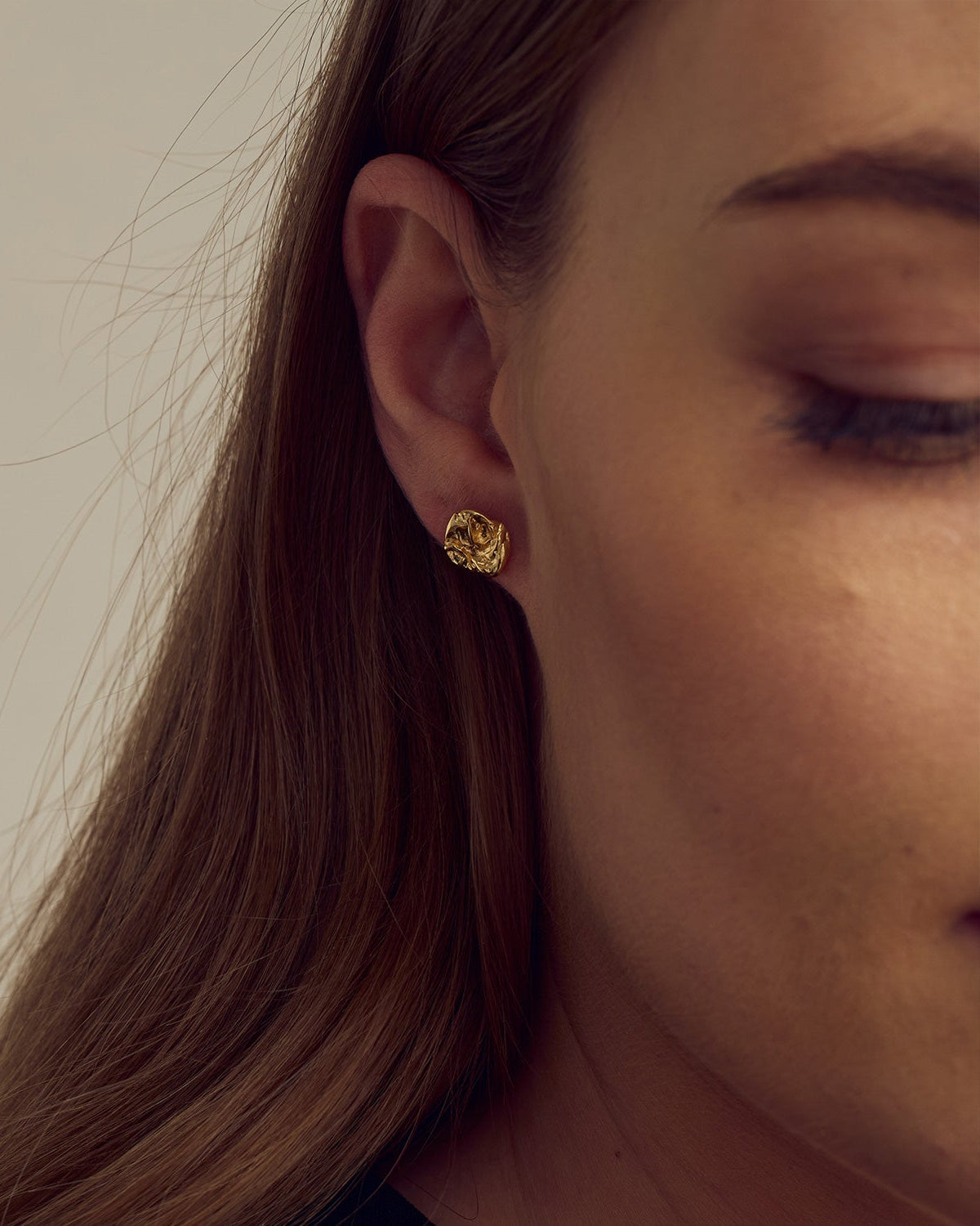Noelle Stud Earrings - 18 carat gold plated