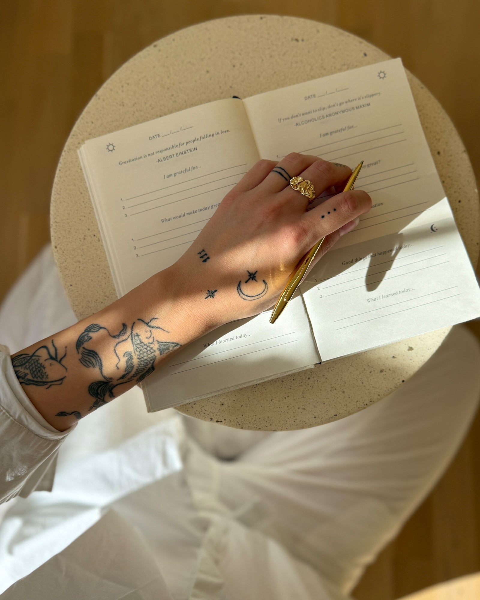 Noelle Ring Stor - 18 karat forgyldt
