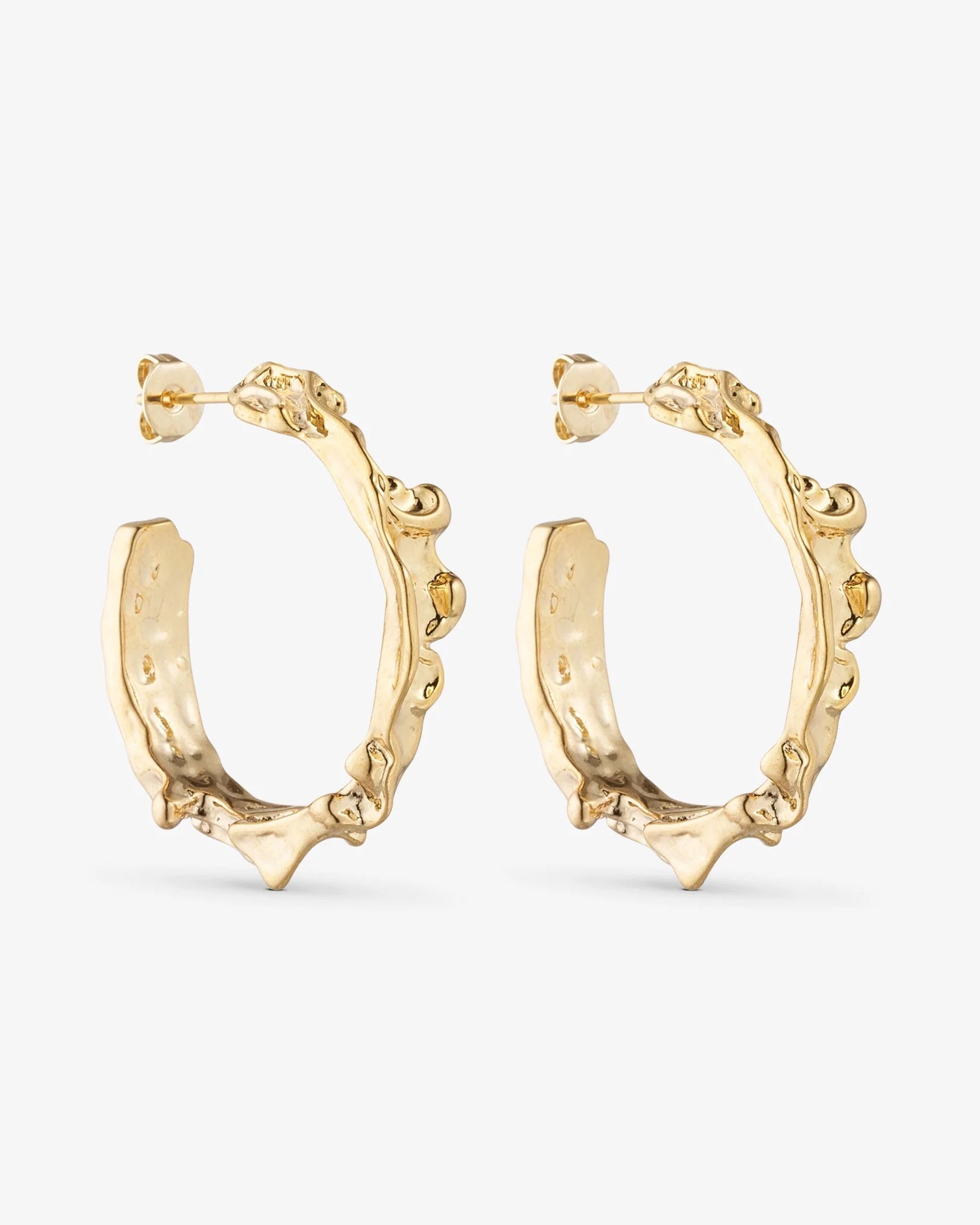 Noelle Earrings LARGE - 18 carat gold plated