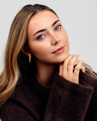 Noelle Drop Øreringe - Forgyldt