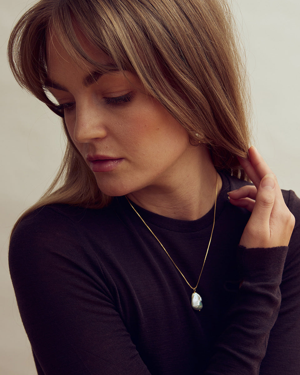 Norma Necklace - 18 carat gold-plated