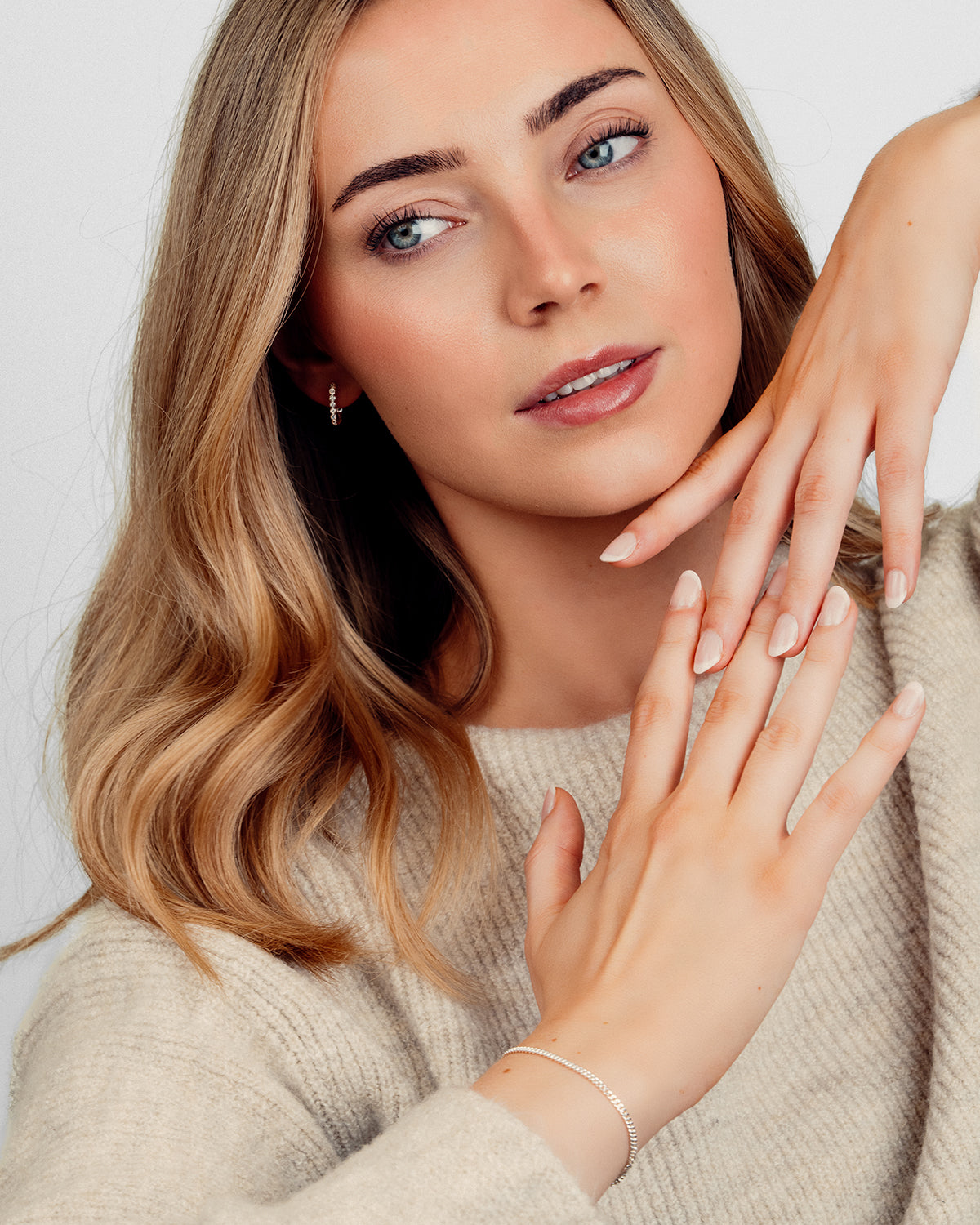 Nova Zirkonia Øreringe - Sølvbelagt