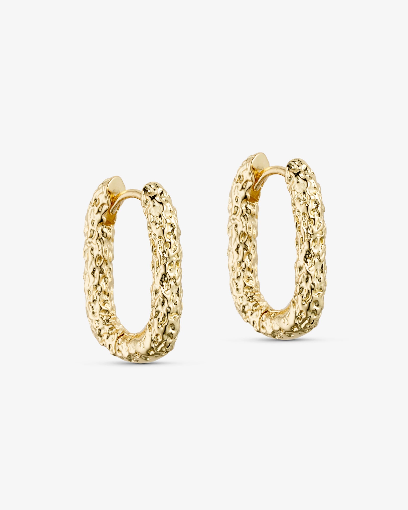 Nova Øreringe Stor - 18 karat forgyldt