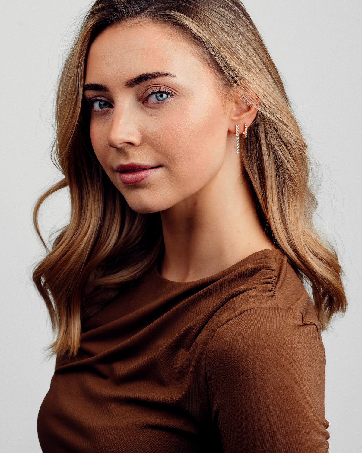 Nova Zirkonia Øreringe - Sølvbelagt