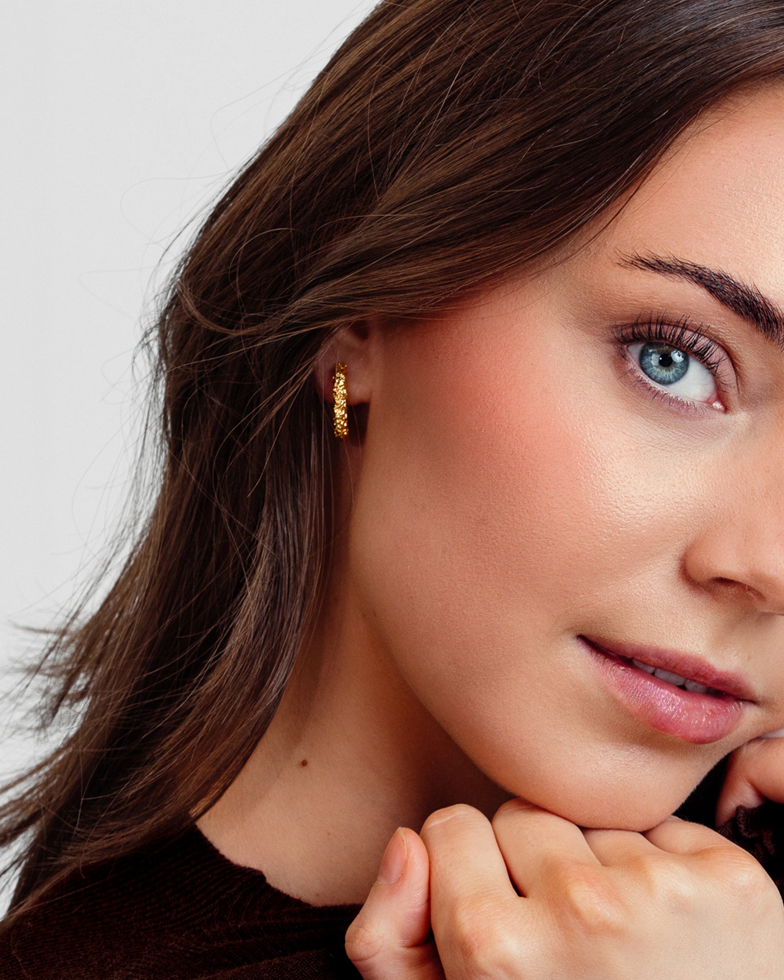 Nova Øreringe Stor - Forgyldt